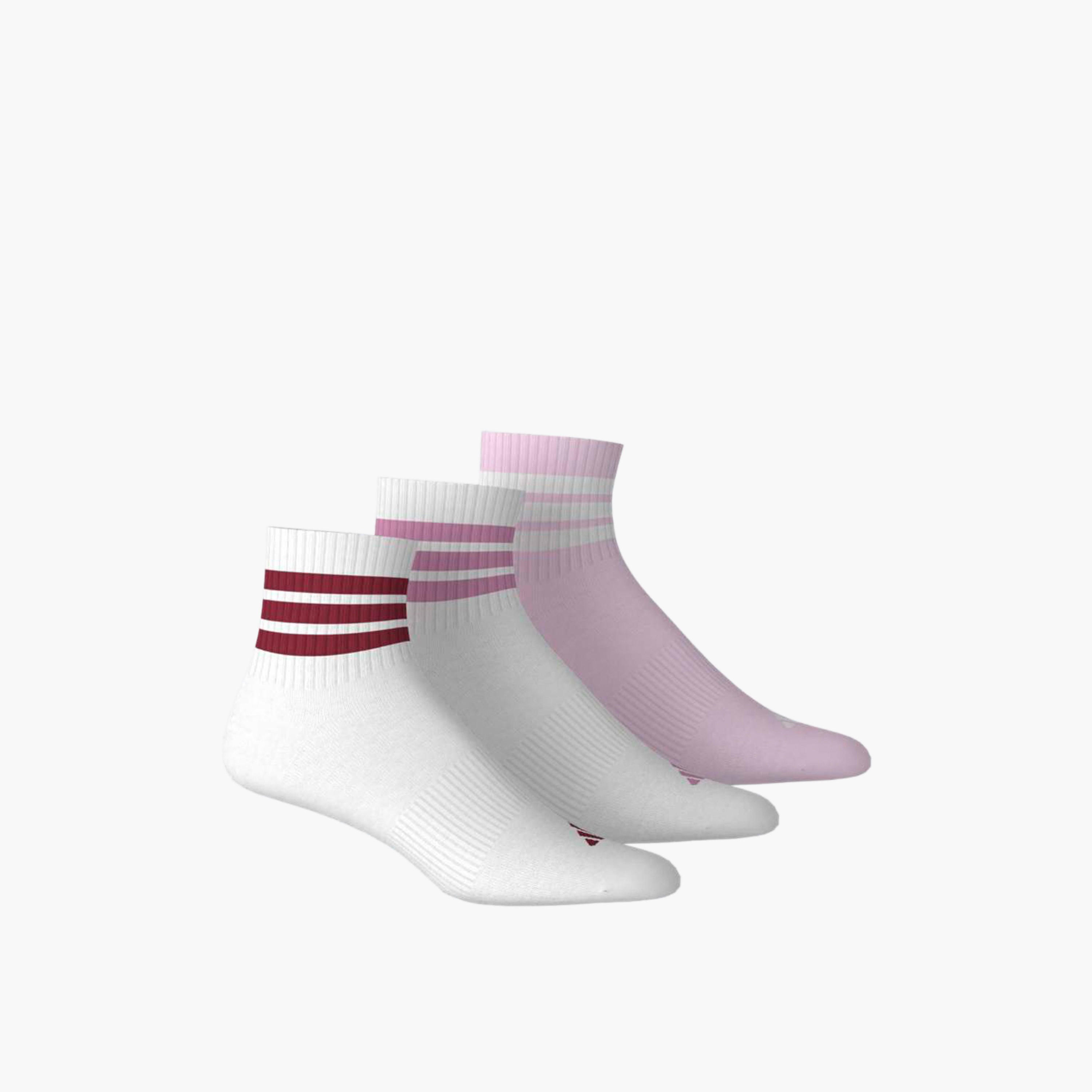 Adidas Men 3 Stripes Mid-Cut Socks Cushioned - Set of 3-men-socks-image-4
