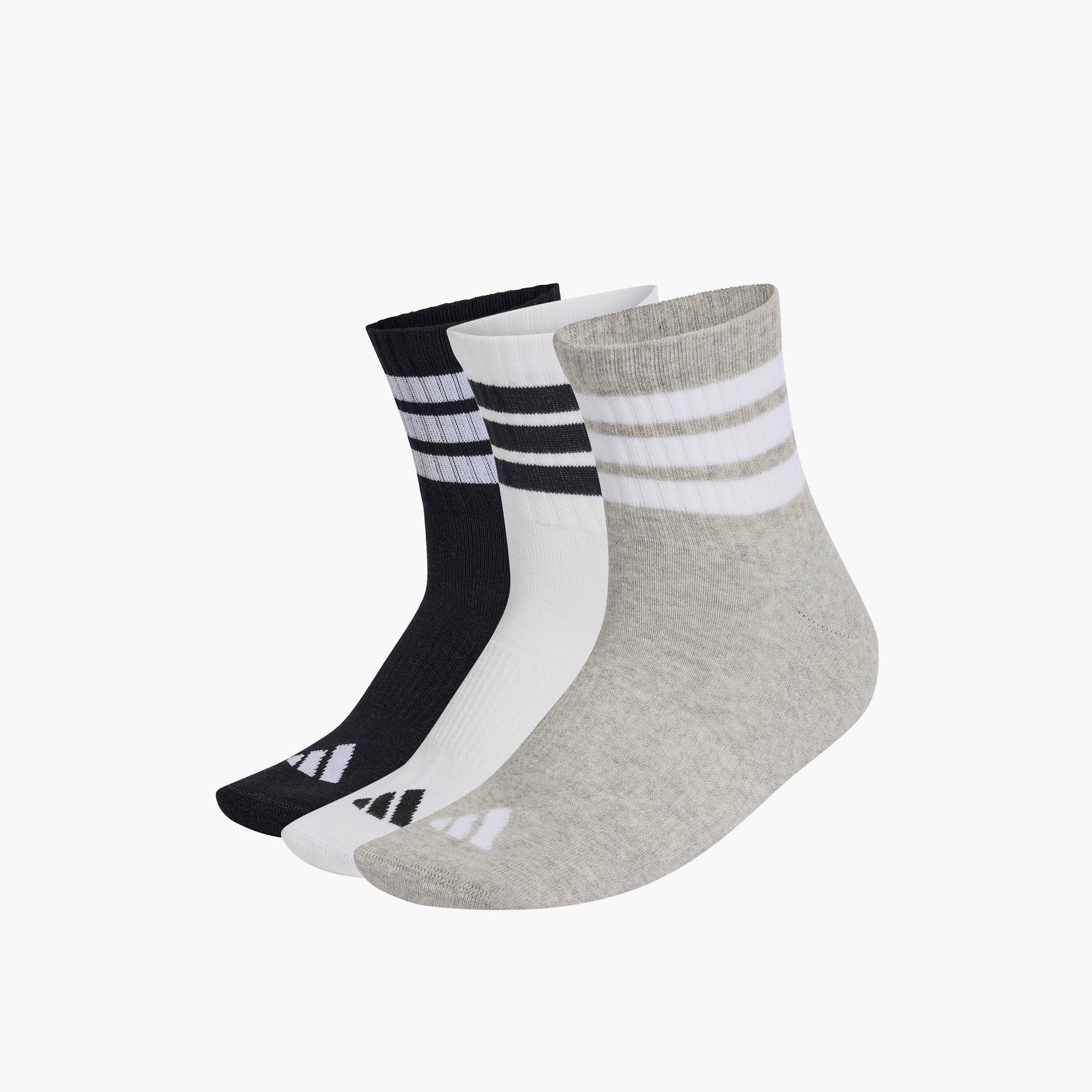 Adidas Men Sports Socks Ankle Length - Set of 3-men-socks-image-1