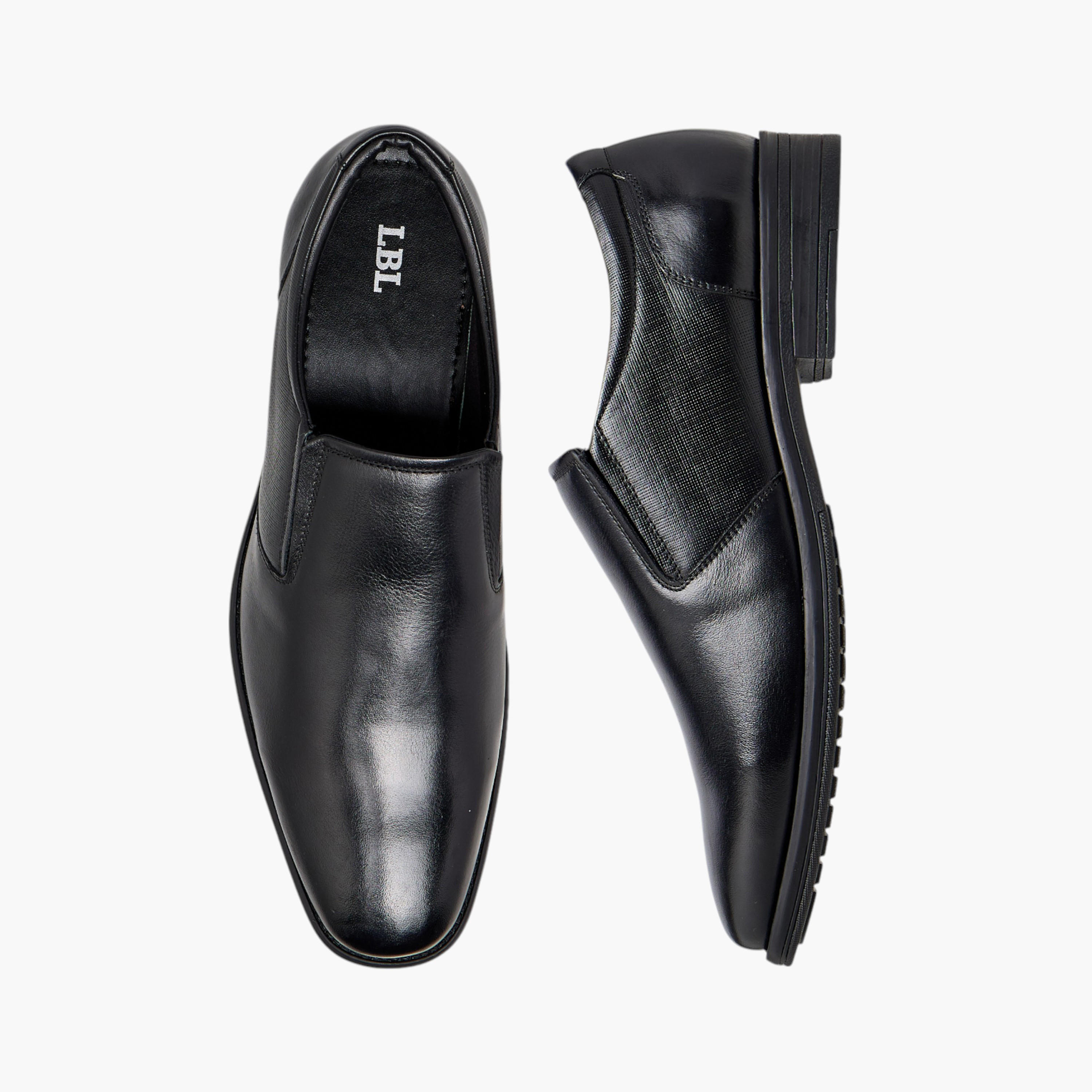 LBL by Shoexpress Textured Slip-On Loafers-men-shoes-loafersandmoccasins-image-1