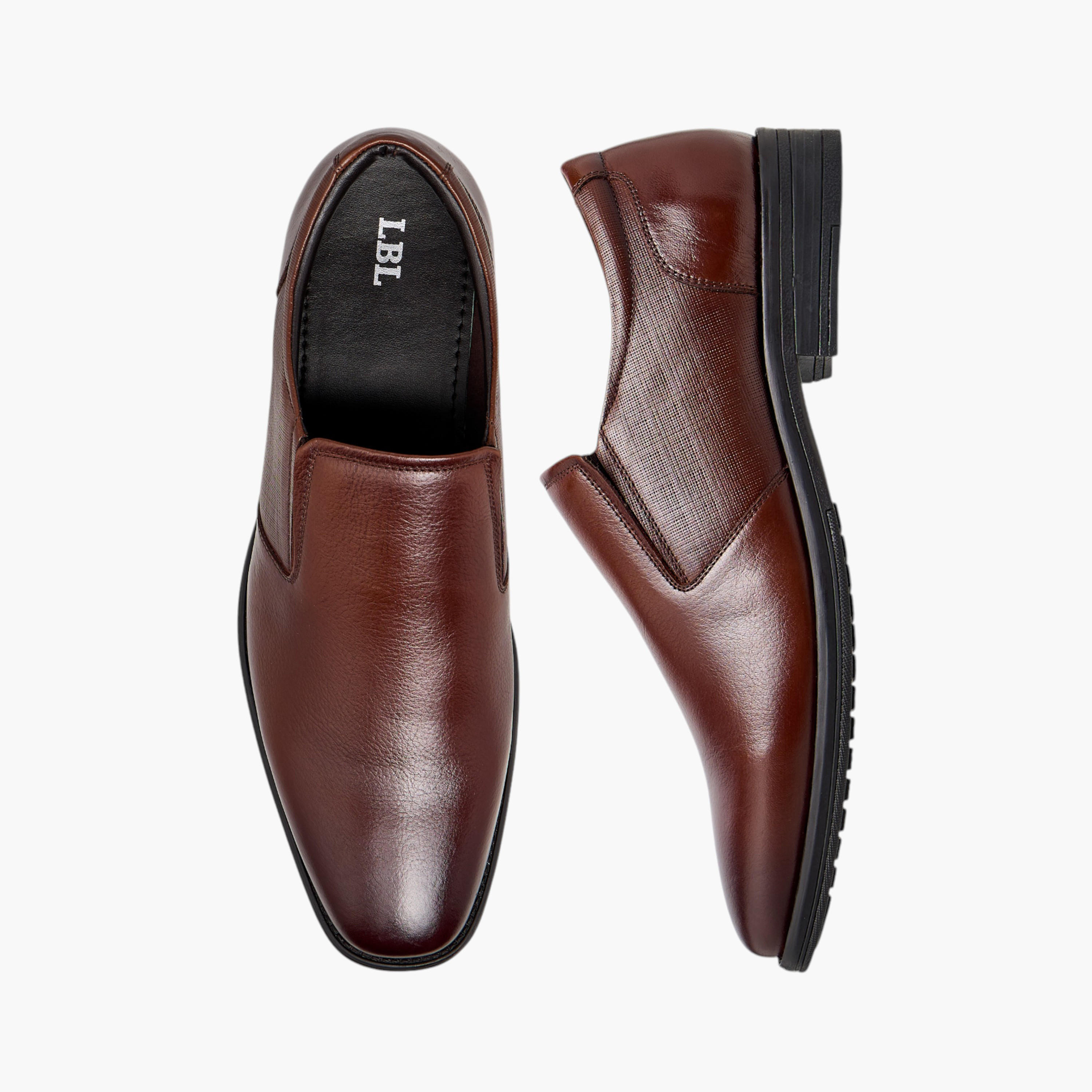 LBL by Shoexpress Textured Slip-On Loafers-men-shoes-loafersandmoccasins-image-1