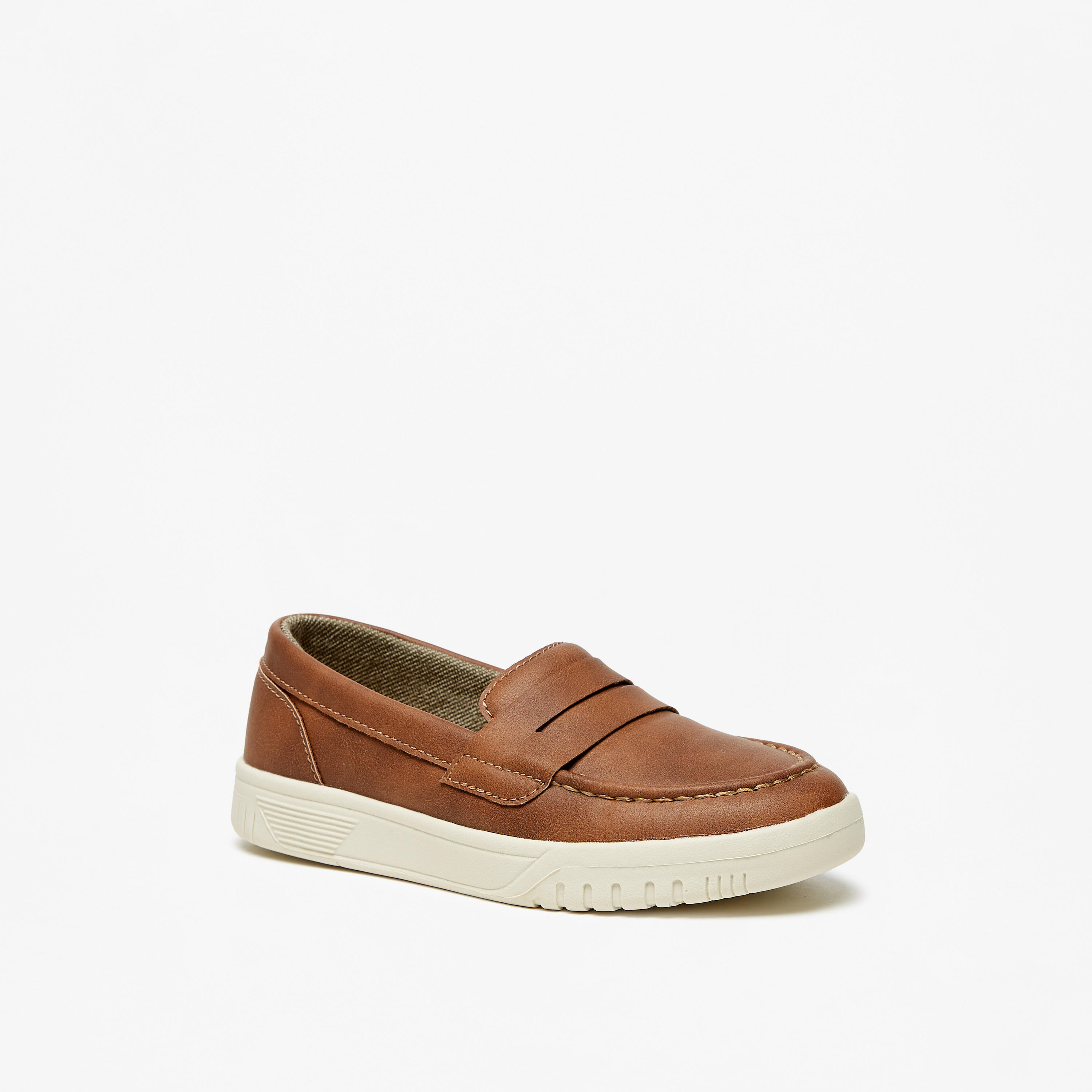 LBL by Shoexpress Solid Slip-On Loafers-boys-shoes-loafers-image-1