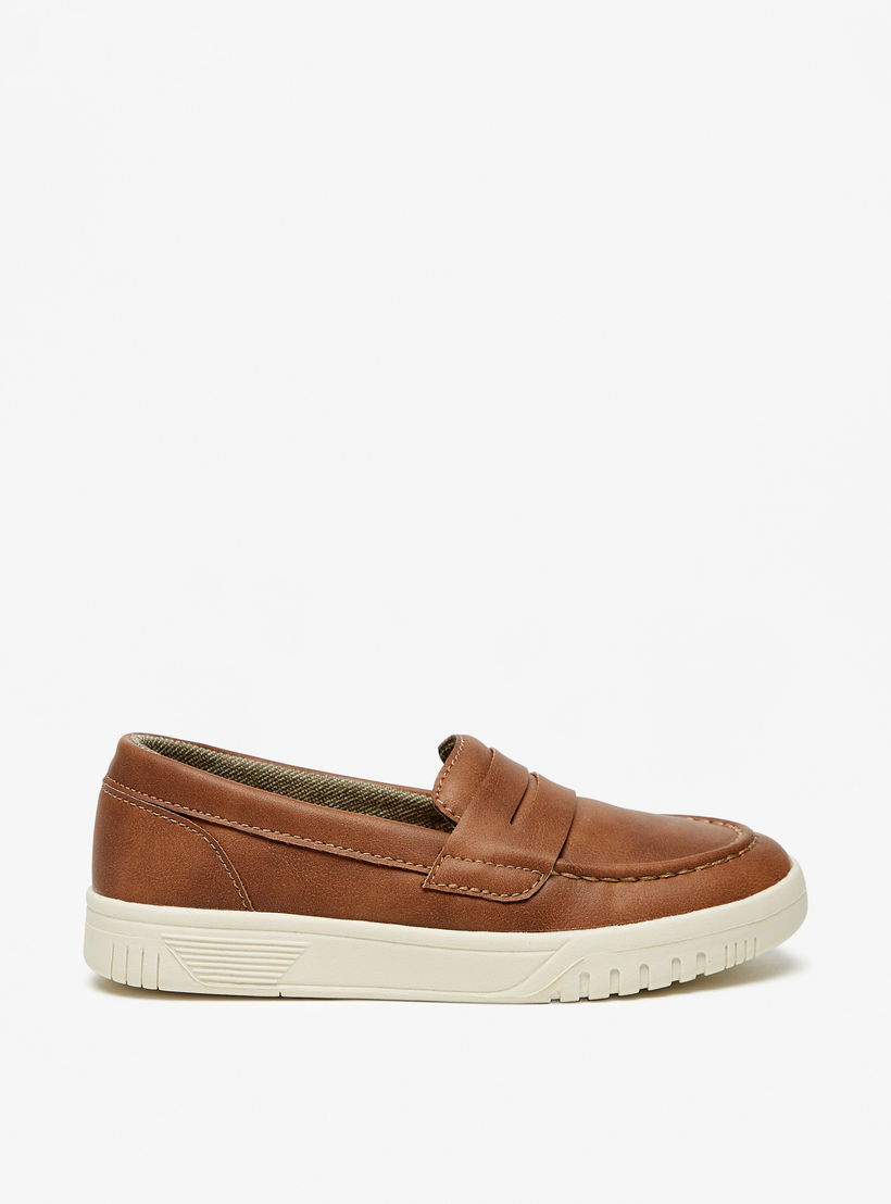 LBL by Shoexpress Solid Slip-On Loafers-boys-shoes-loafers-image-2