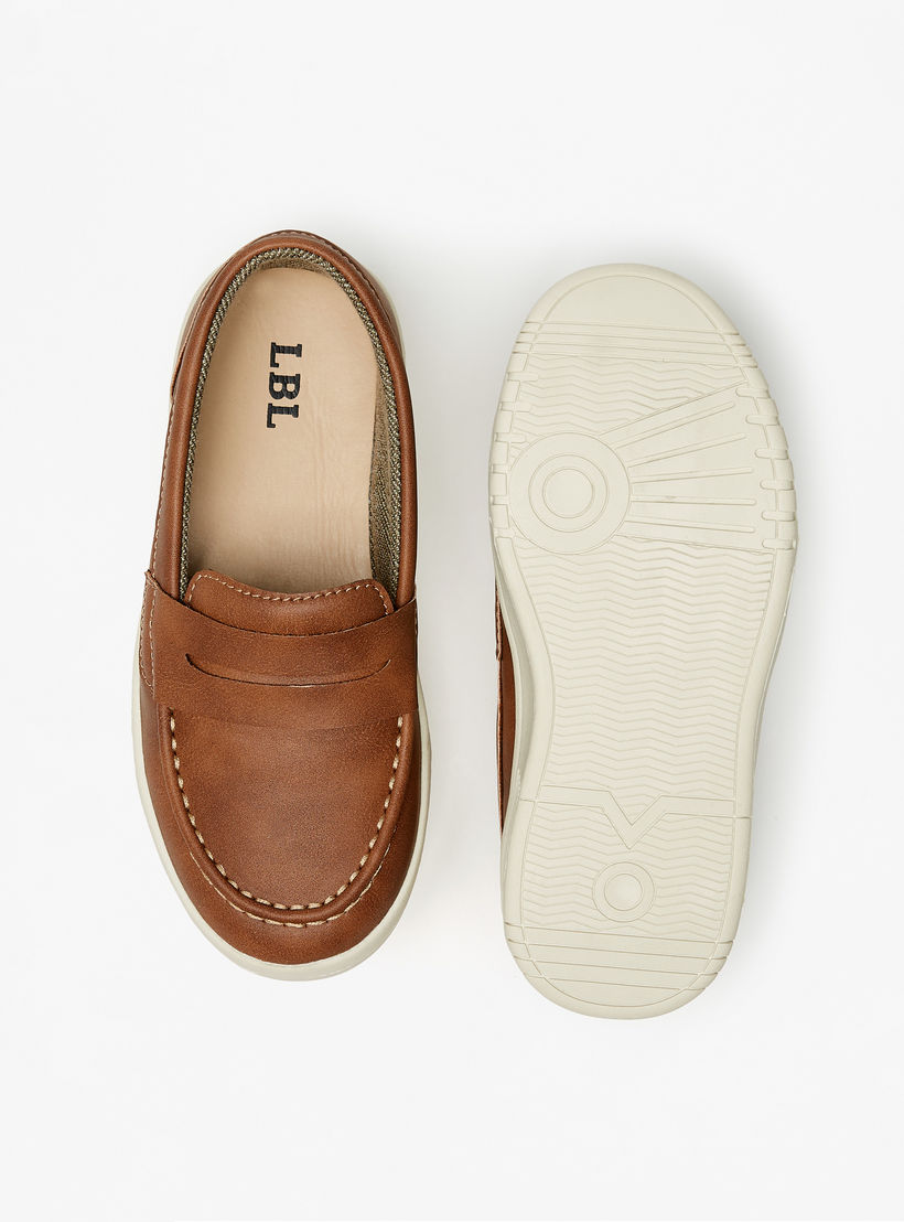 LBL by Shoexpress Solid Slip-On Loafers-boys-shoes-loafers-image-3