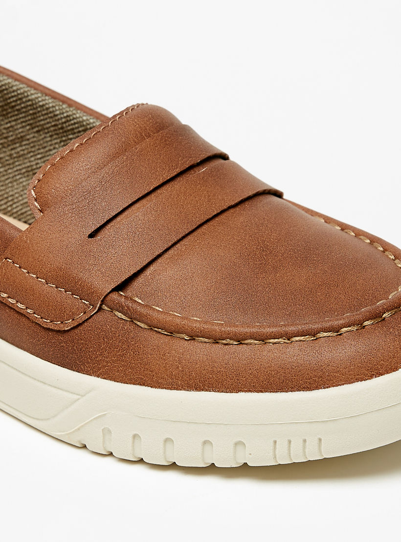 LBL by Shoexpress Solid Slip-On Loafers-boys-shoes-loafers-image-4