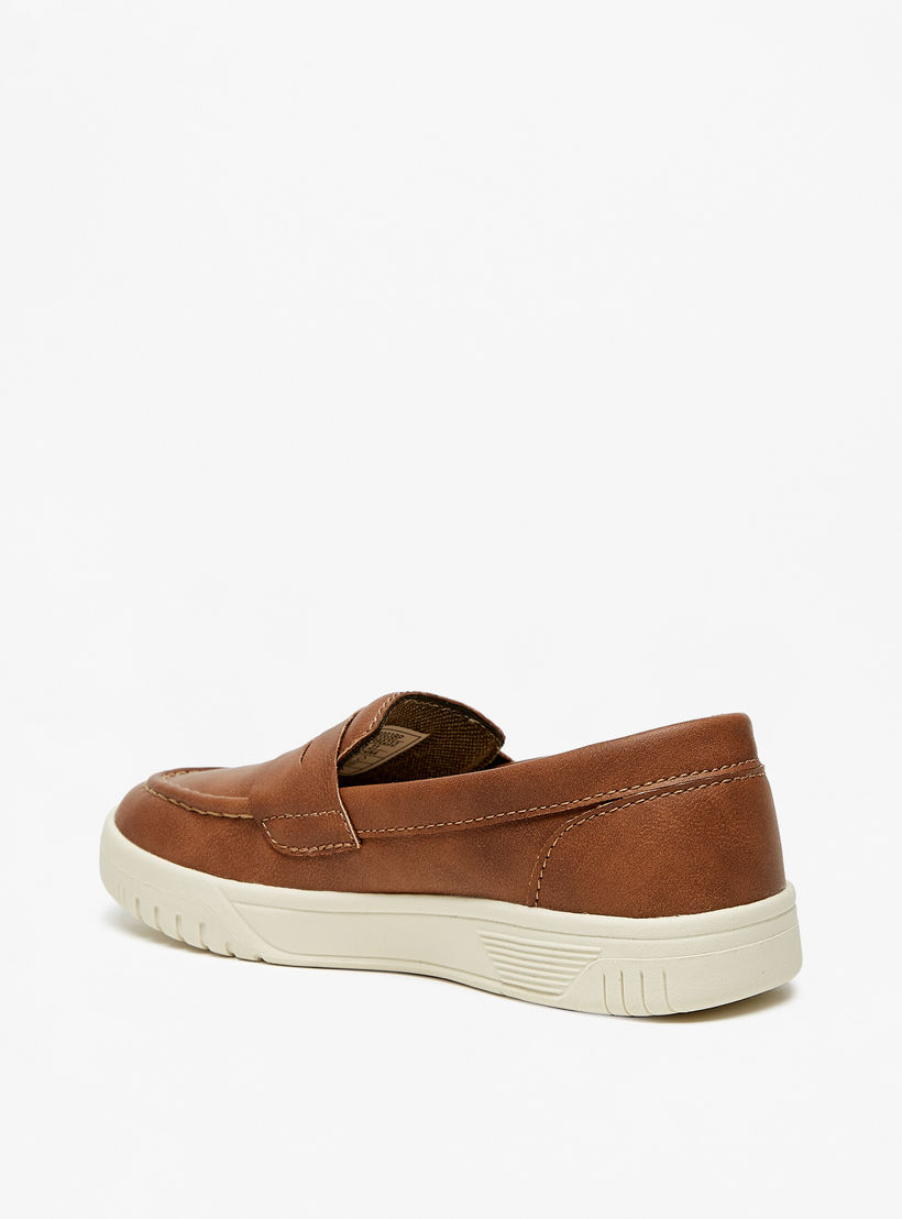 LBL by Shoexpress Solid Slip-On Loafers-boys-shoes-loafers-image-5