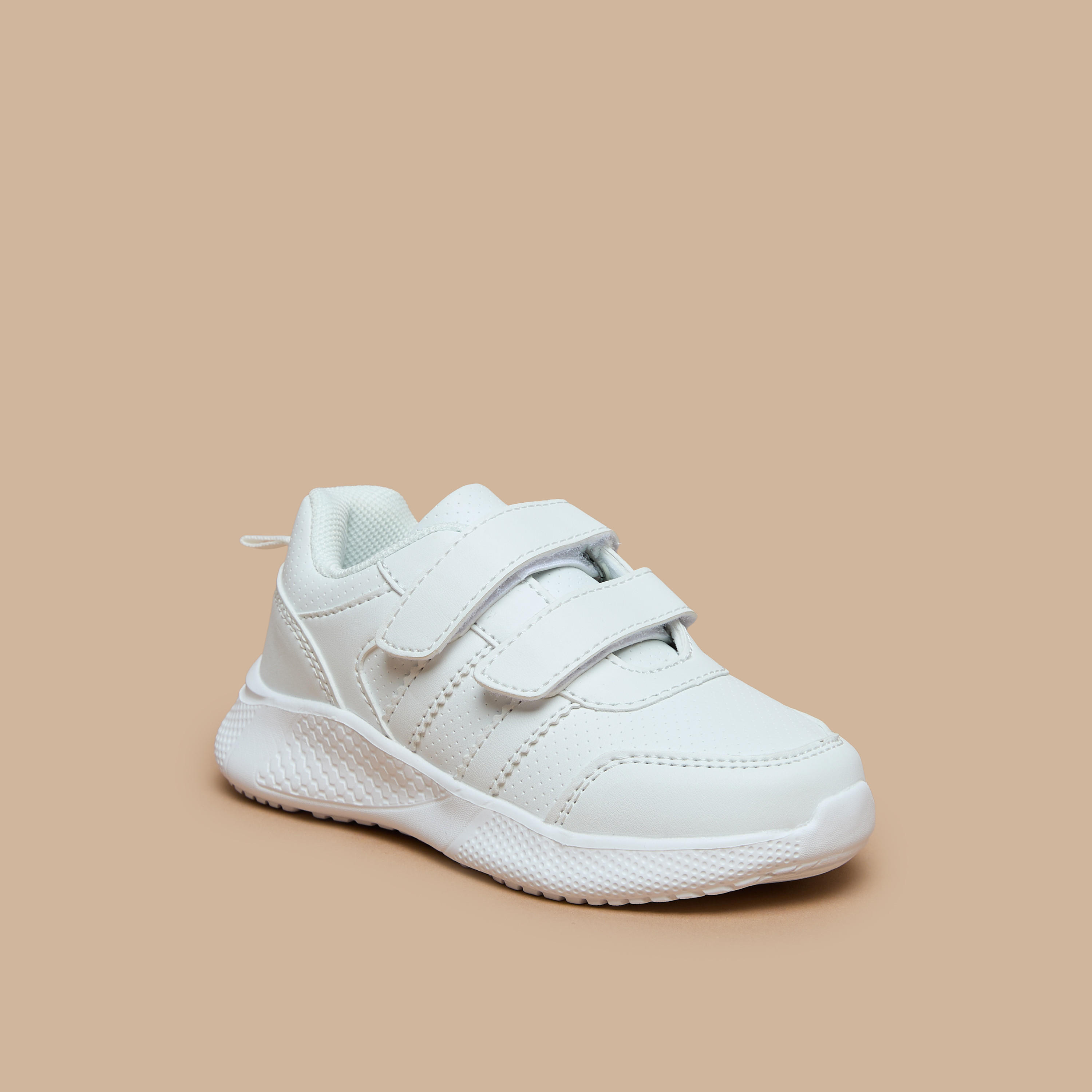 LBL by Shoexpress Kids Solid School Shoes with Hook and Loop Closure-girls-shoes-schoolshoes-image-1