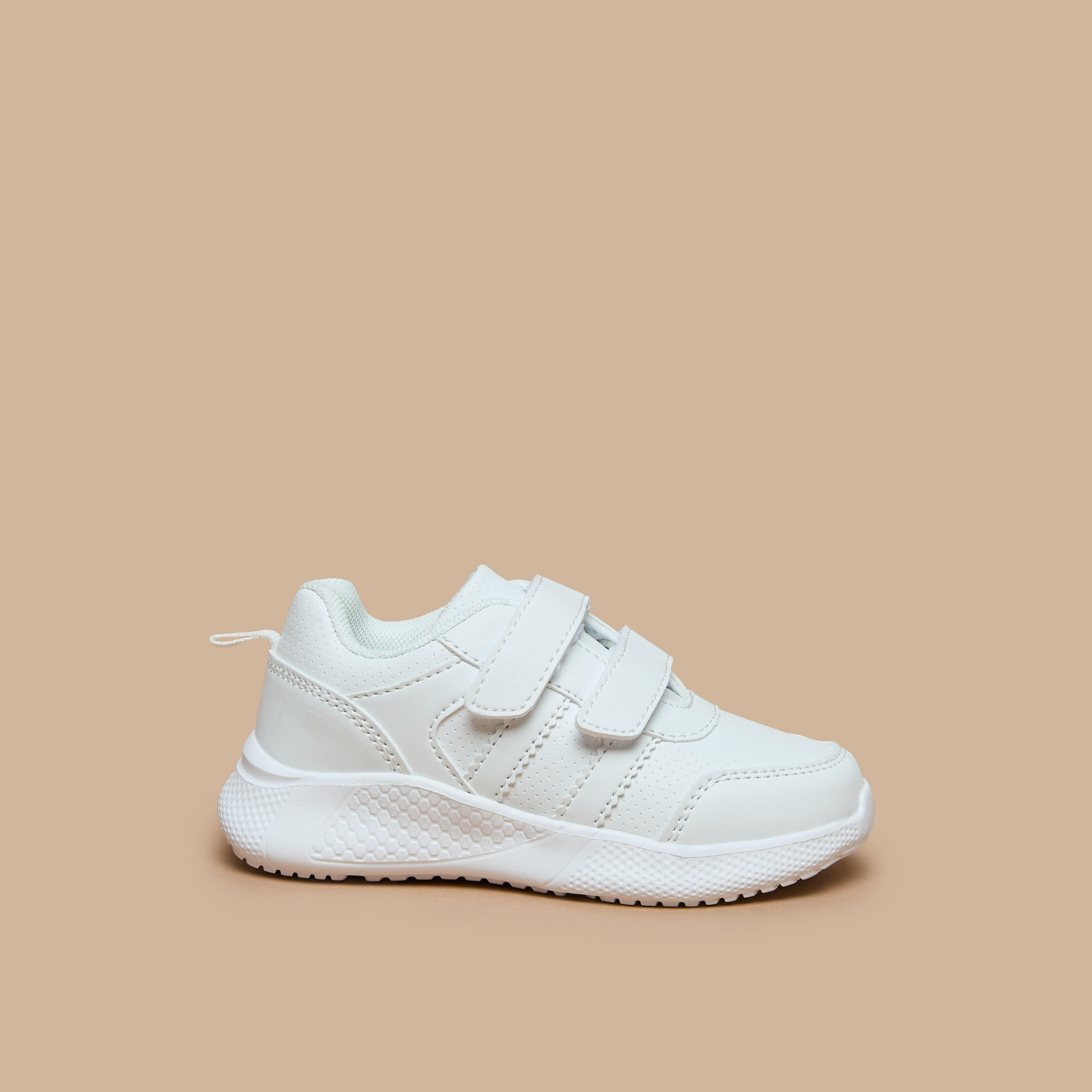 LBL by Shoexpress Kids Solid School Shoes with Hook and Loop Closure-girls-shoes-schoolshoes-image-2