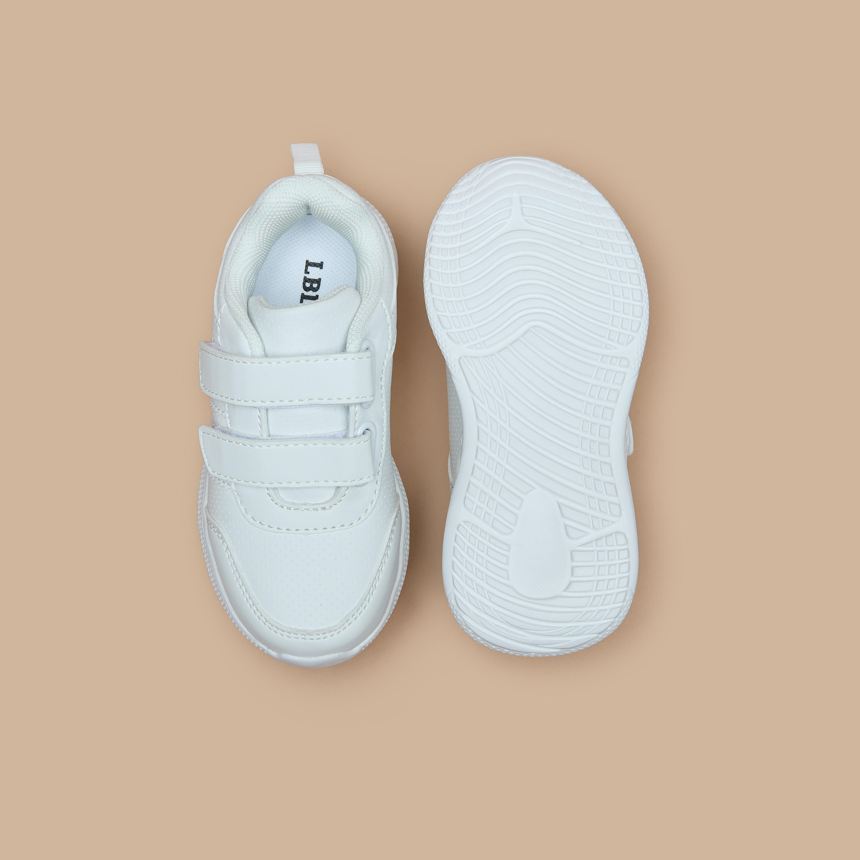 LBL by Shoexpress Kids Solid School Shoes with Hook and Loop Closure-girls-shoes-schoolshoes-image-4