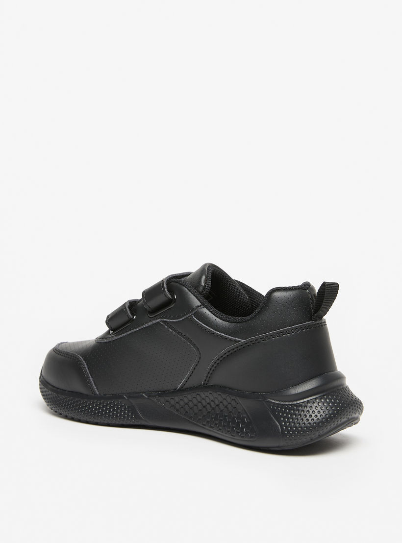 LBL by Shoexpress Solid School Shoes with Hook and Loop Closure-boys-shoes-schoolshoes-image-3