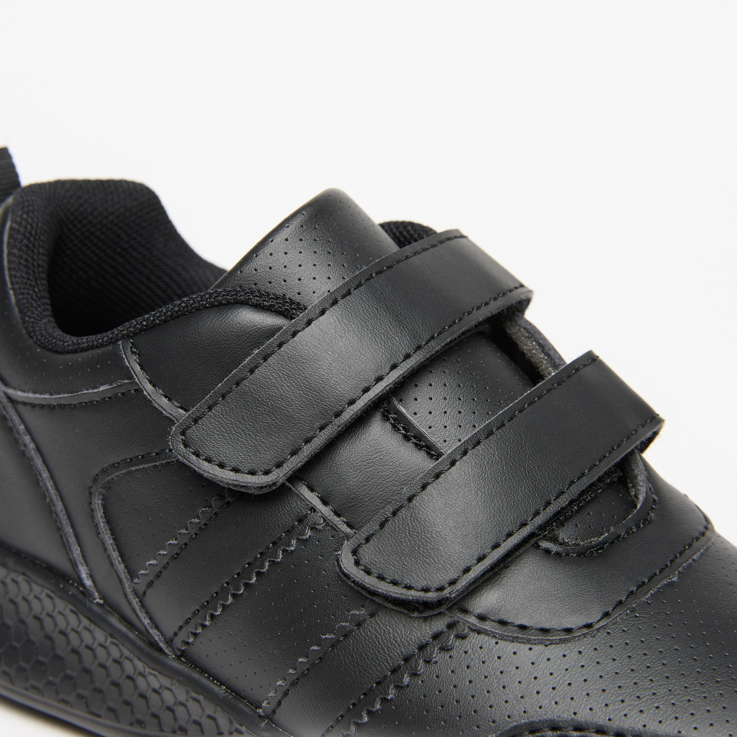 LBL by Shoexpress Solid School Shoes with Hook and Loop Closure-boys-shoes-schoolshoes-image-5