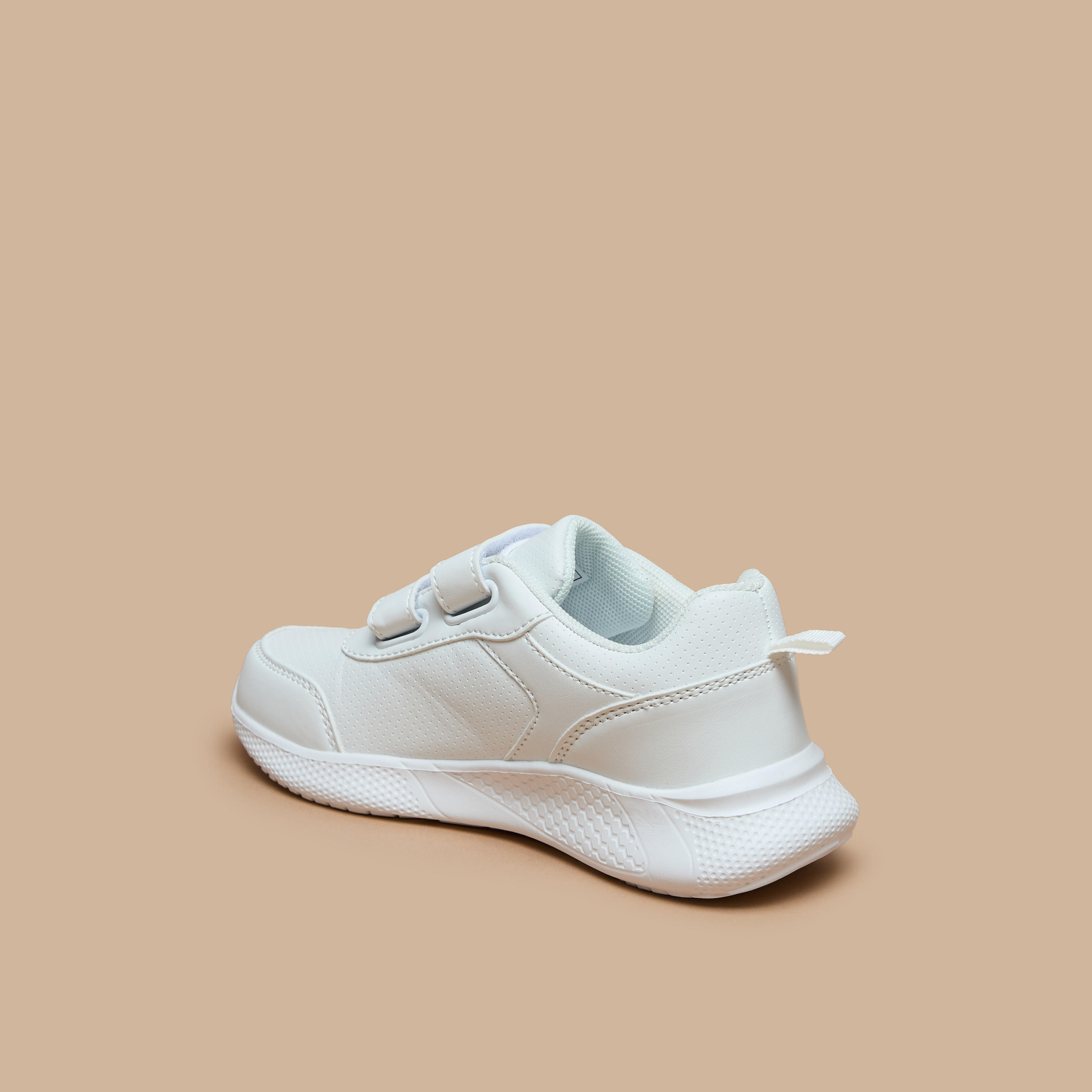 LBL by Shoexpress Solid School Shoes with Hook and Loop Closure-girls-shoes-schoolshoes-image-3