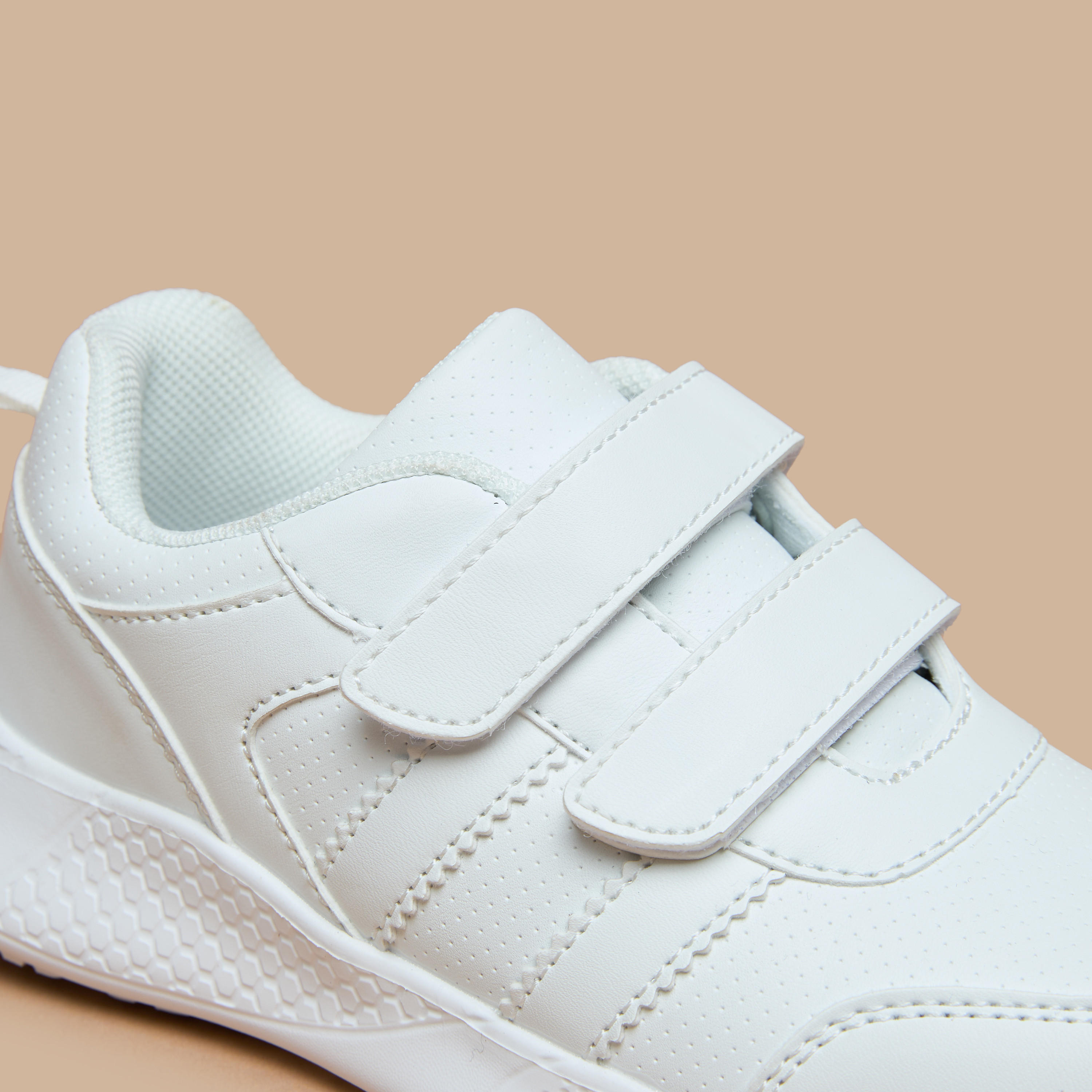 LBL by Shoexpress Solid School Shoes with Hook and Loop Closure-girls-shoes-schoolshoes-image-5