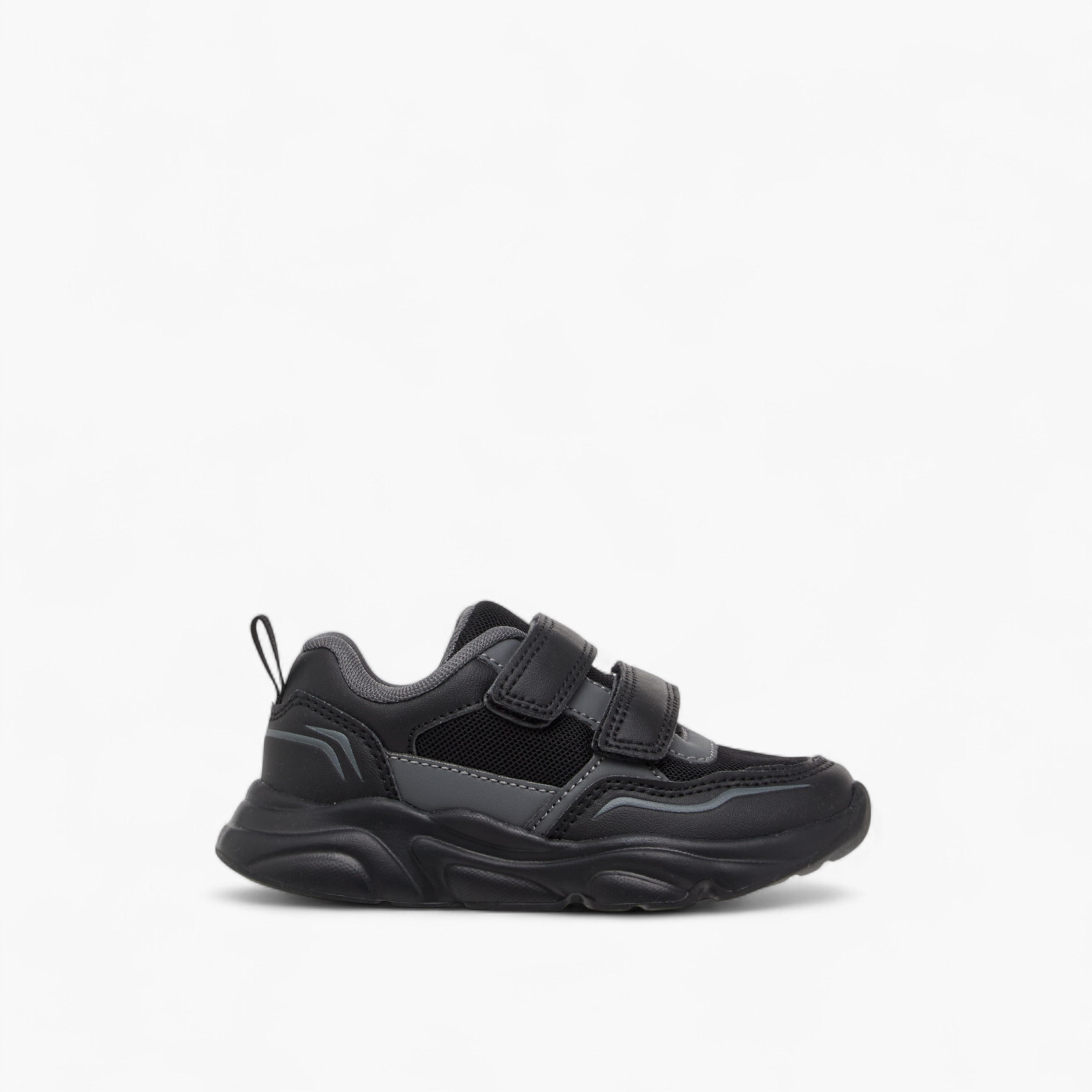 Mesh Textured Sneakers with Hook and Loop Closure-boys-shoes-sneakers-image-3