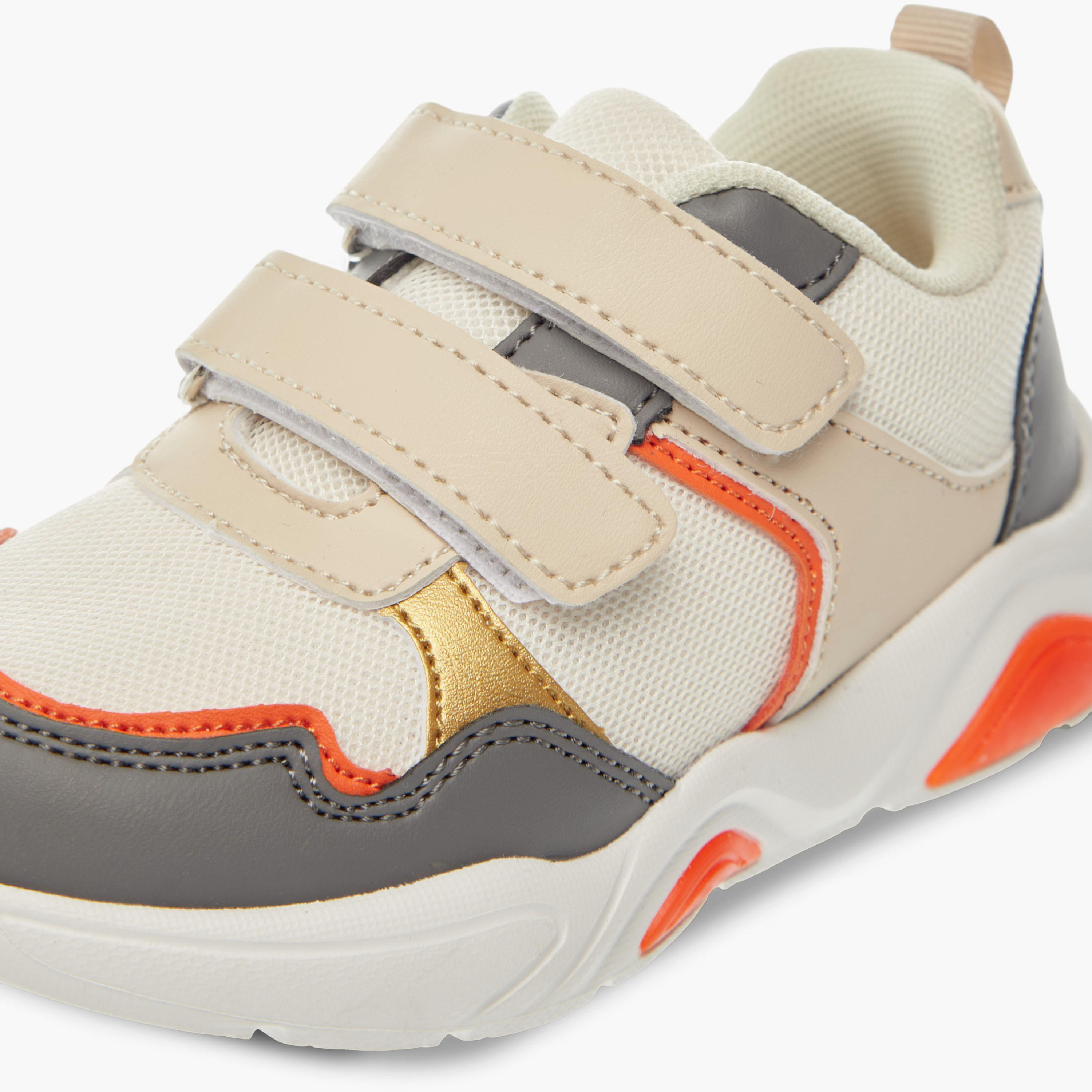 LBL by Shoexpress Panelled Sneakers with Hook and Loop Closure-boys-shoes-sneakers-image-4