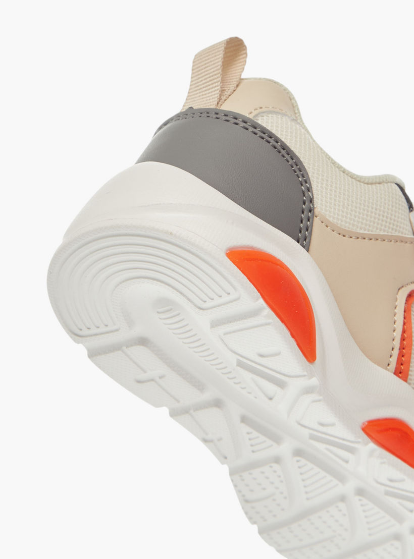 LBL by Shoexpress Panelled Sneakers with Hook and Loop Closure-boys-shoes-sneakers-image-5