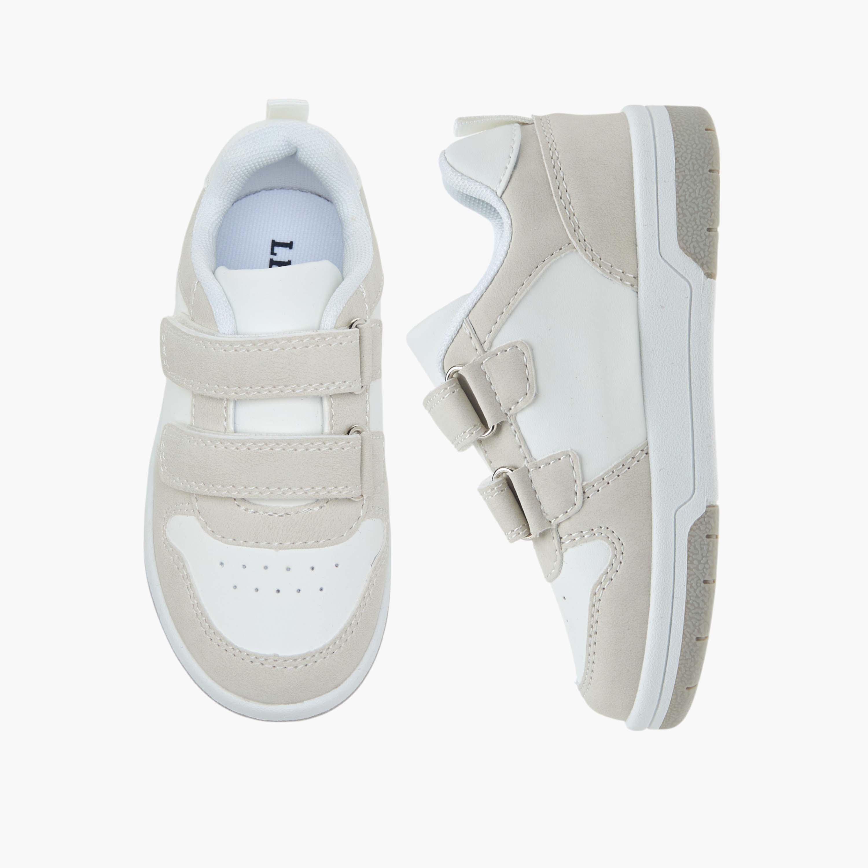 LBL by Shoexpress Panelled Sneakers with Hook and Loop Closure-boys-shoes-sneakers-image-1