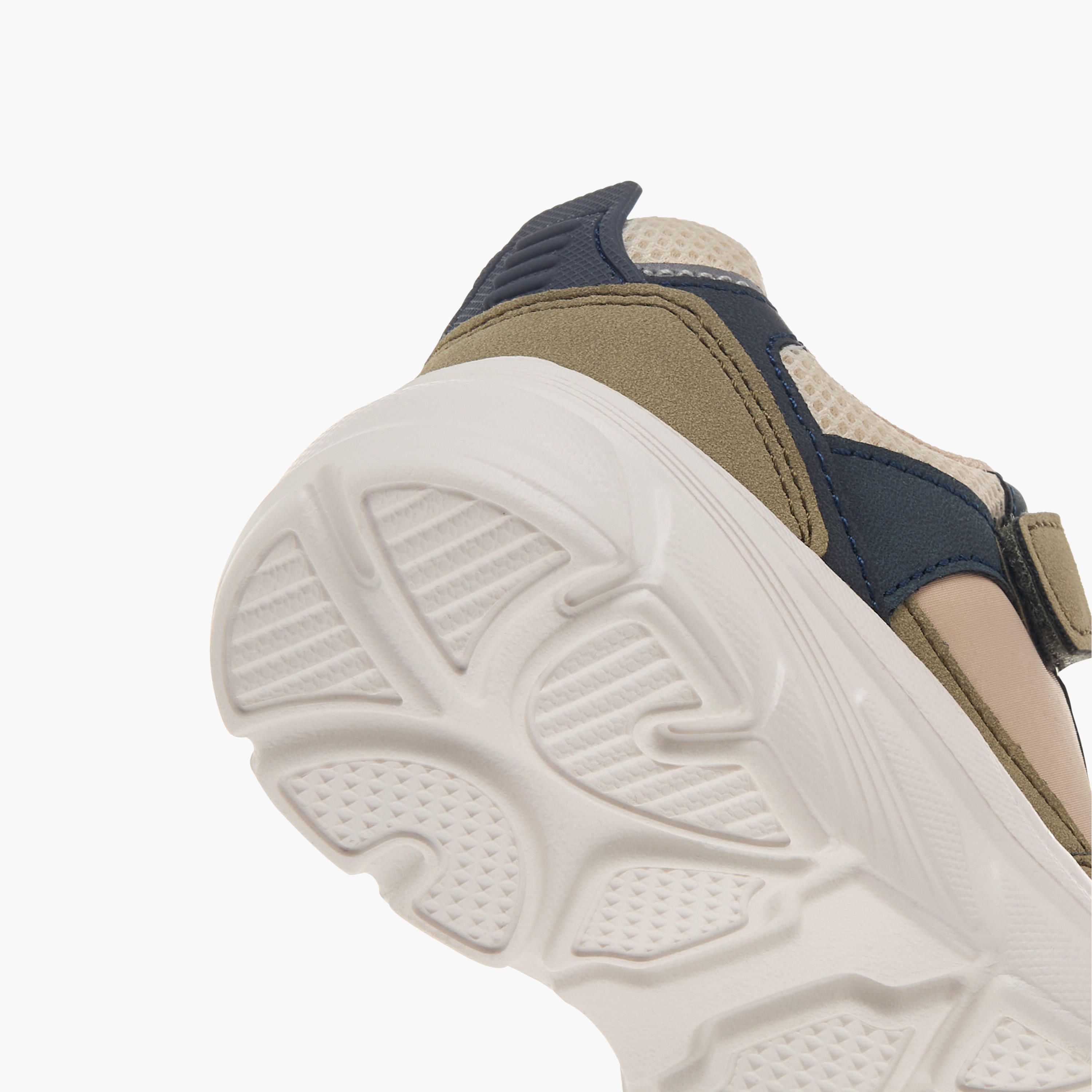 LBL by Shoexpress Panelled Sneakers with Hook and Loop Closure-boys-shoes-sneakers-image-5