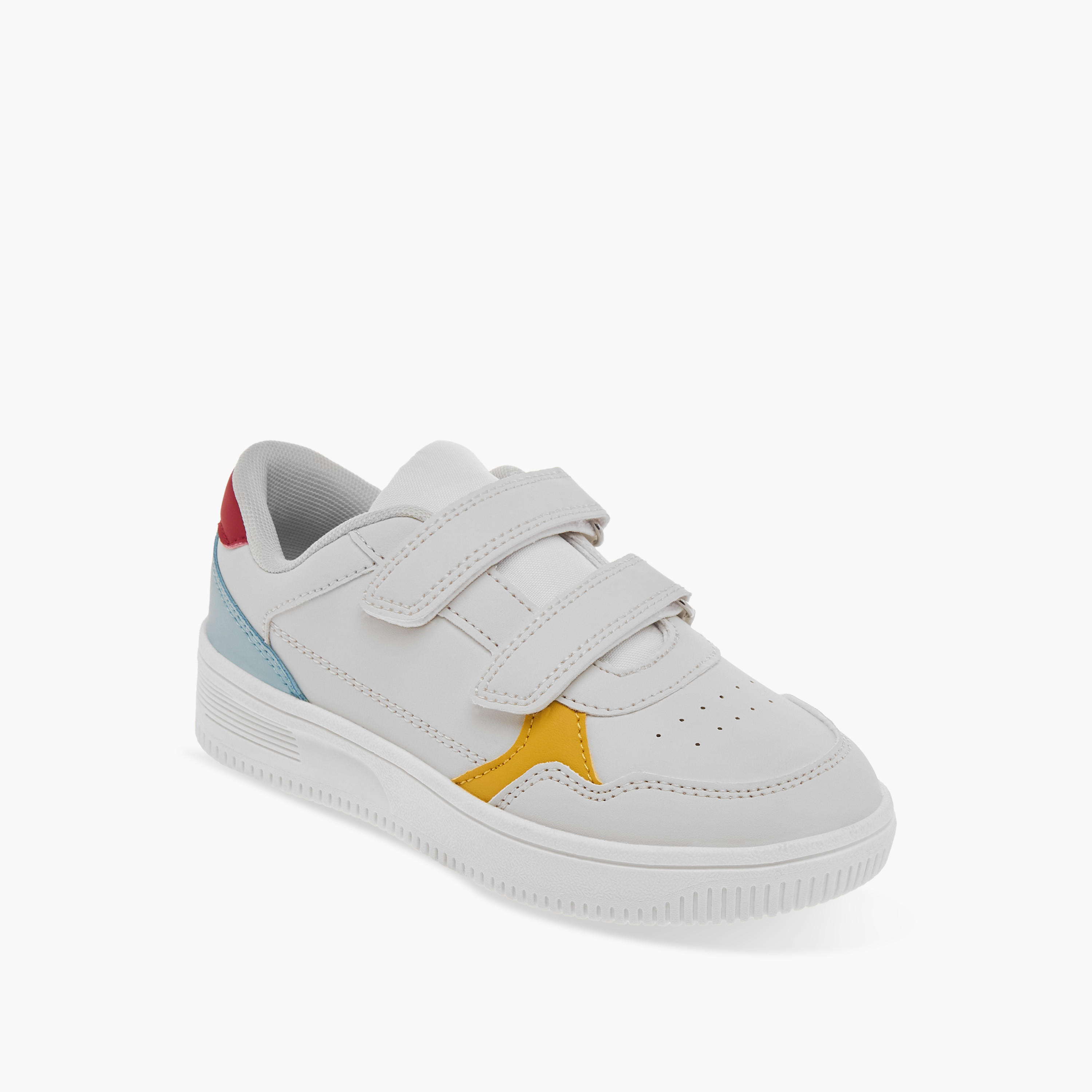 LBL by Shoexpress Panelled Sneakers with Hook and Loop Closure-boys-shoes-sneakers-image-2