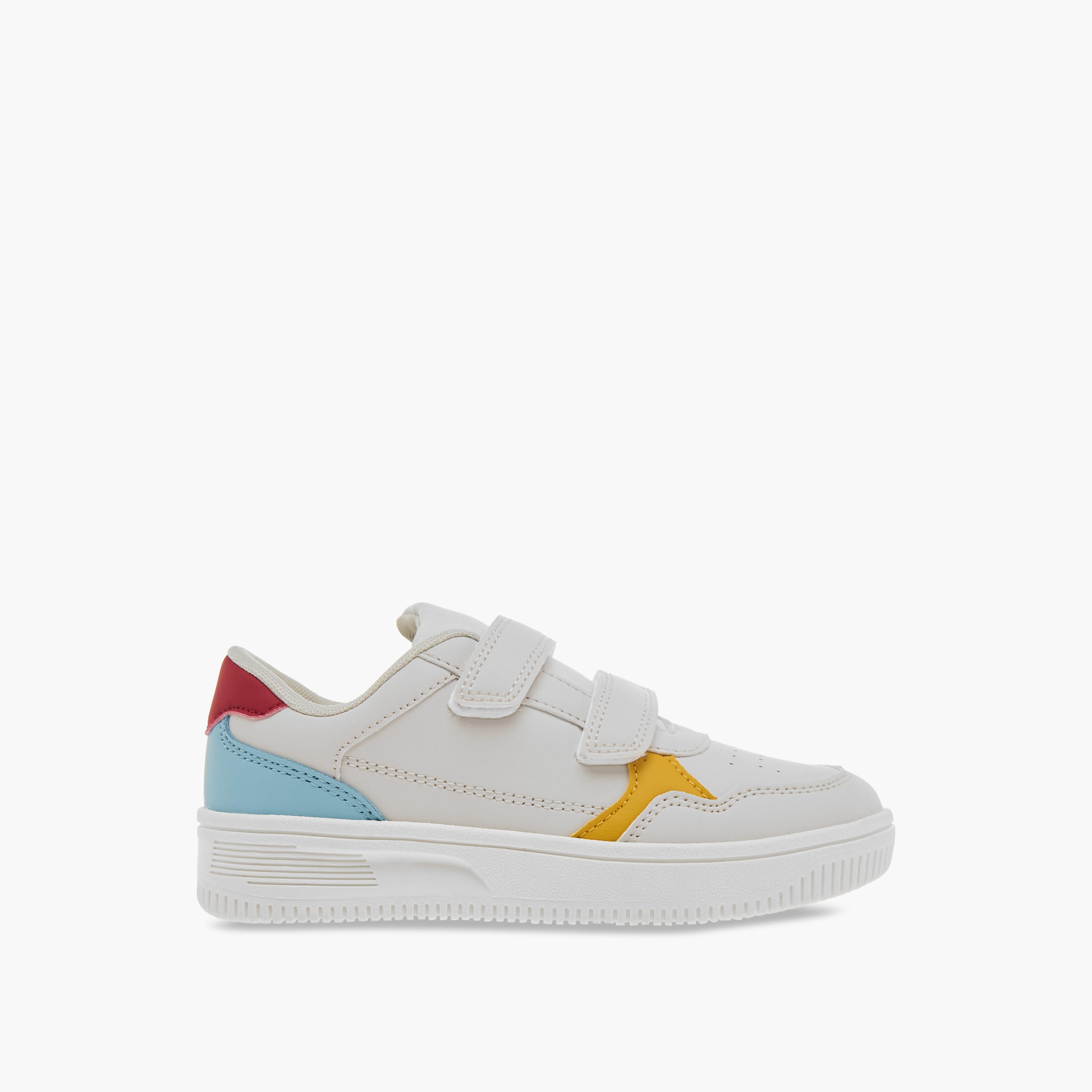 LBL by Shoexpress Panelled Sneakers with Hook and Loop Closure-boys-shoes-sneakers-image-3