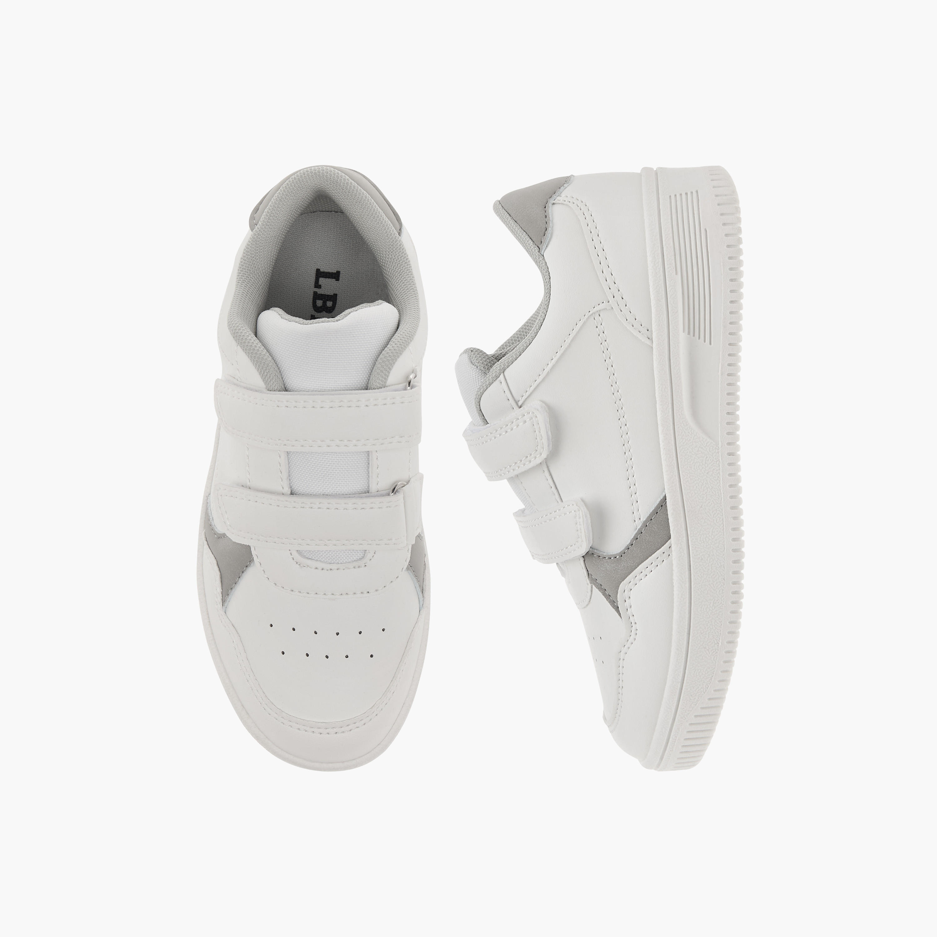 LBL by Shoexpress Panelled Sneakers with Hook and Loop Closure-boys-shoes-sneakers-image-1