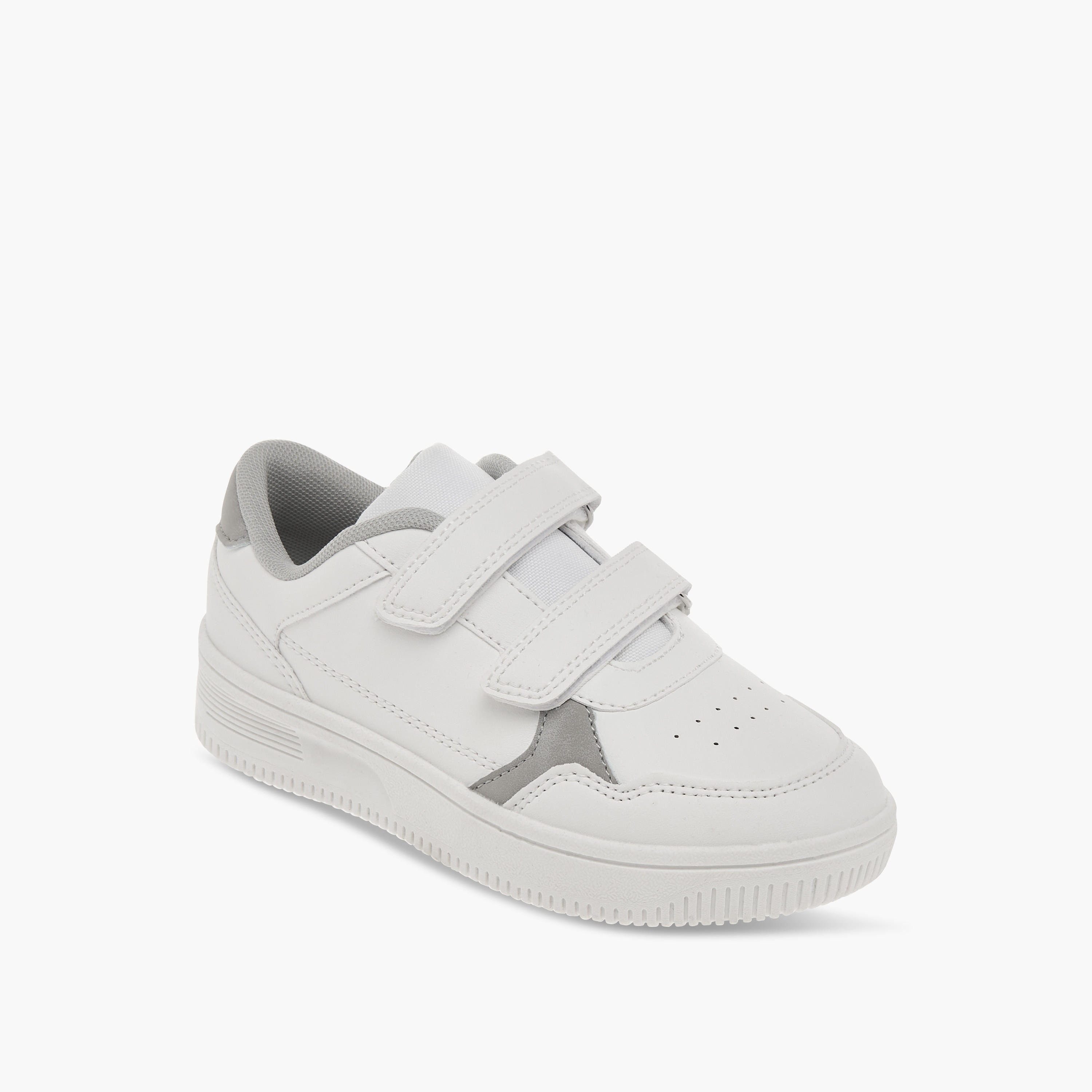 LBL by Shoexpress Panelled Sneakers with Hook and Loop Closure-boys-shoes-sneakers-image-2