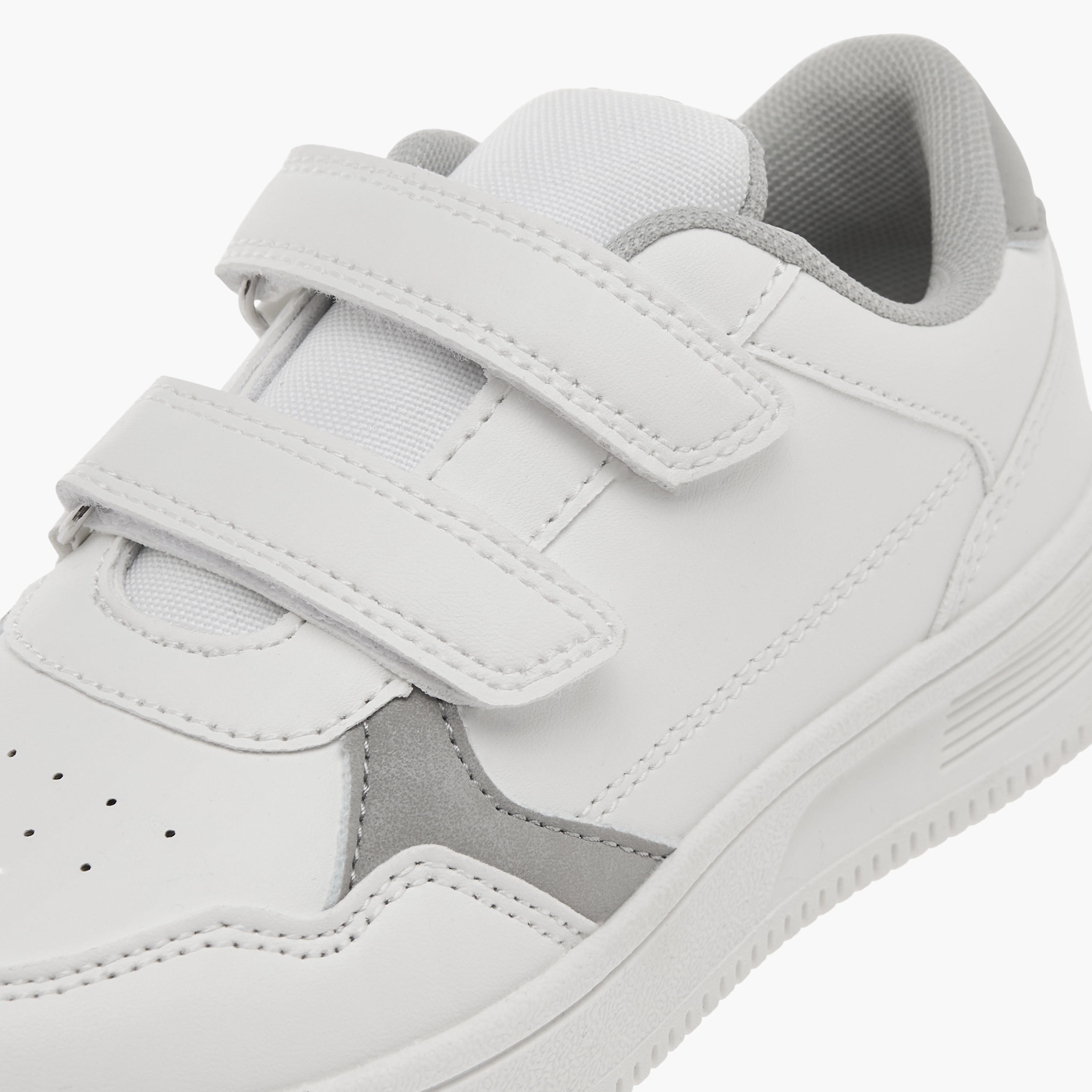LBL by Shoexpress Panelled Sneakers with Hook and Loop Closure-boys-shoes-sneakers-image-4