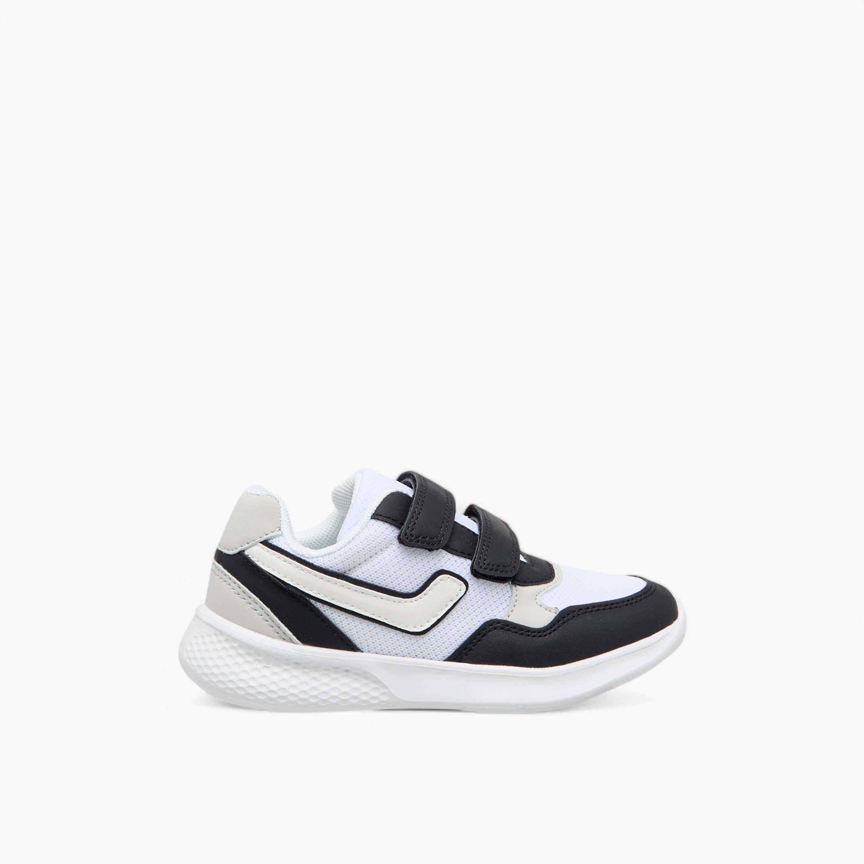 LBL by Shoexpress Colourblock Sneakers with Hook and Loop Closure-boys-shoes-sneakers-image-3