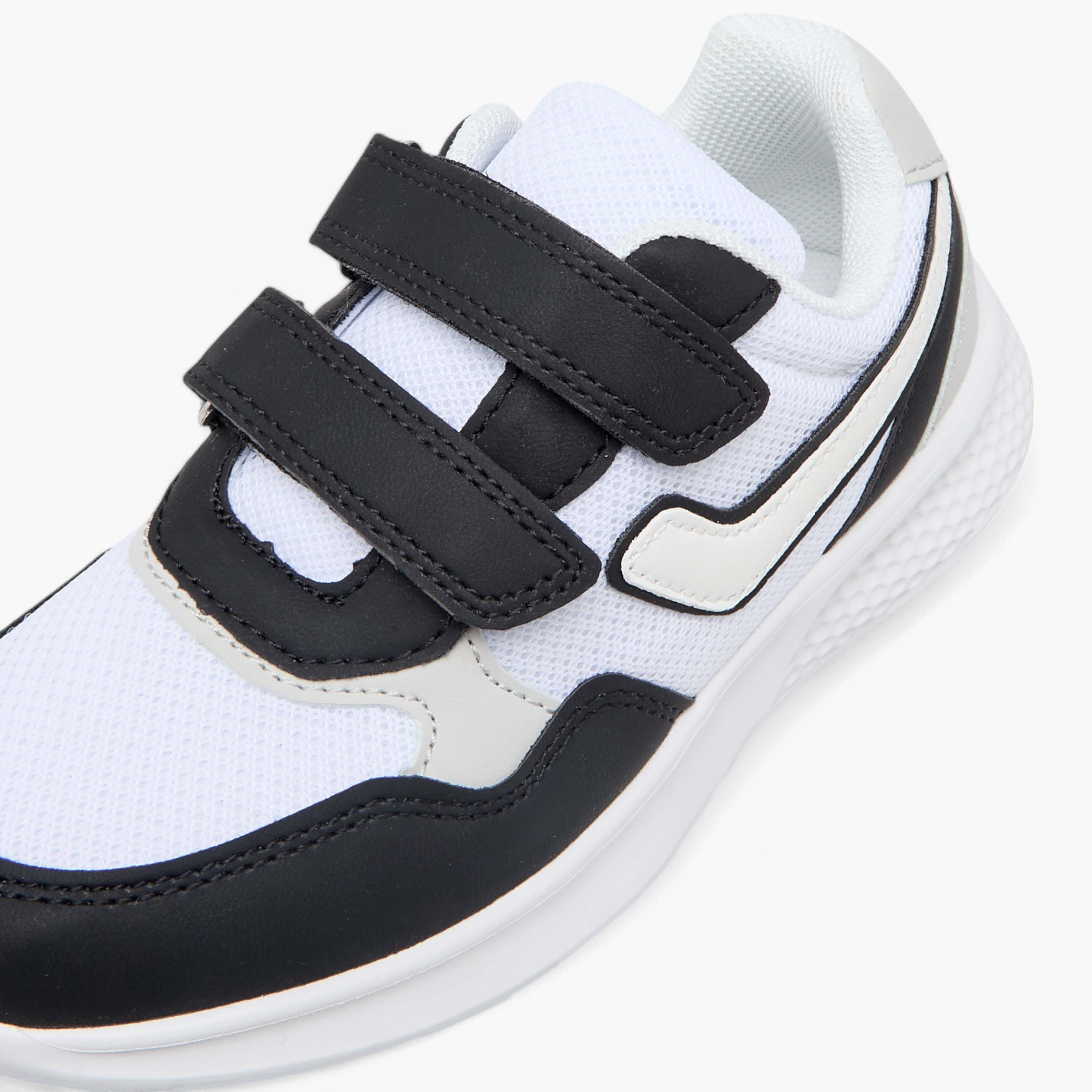 LBL by Shoexpress Colourblock Sneakers with Hook and Loop Closure-boys-shoes-sneakers-image-5