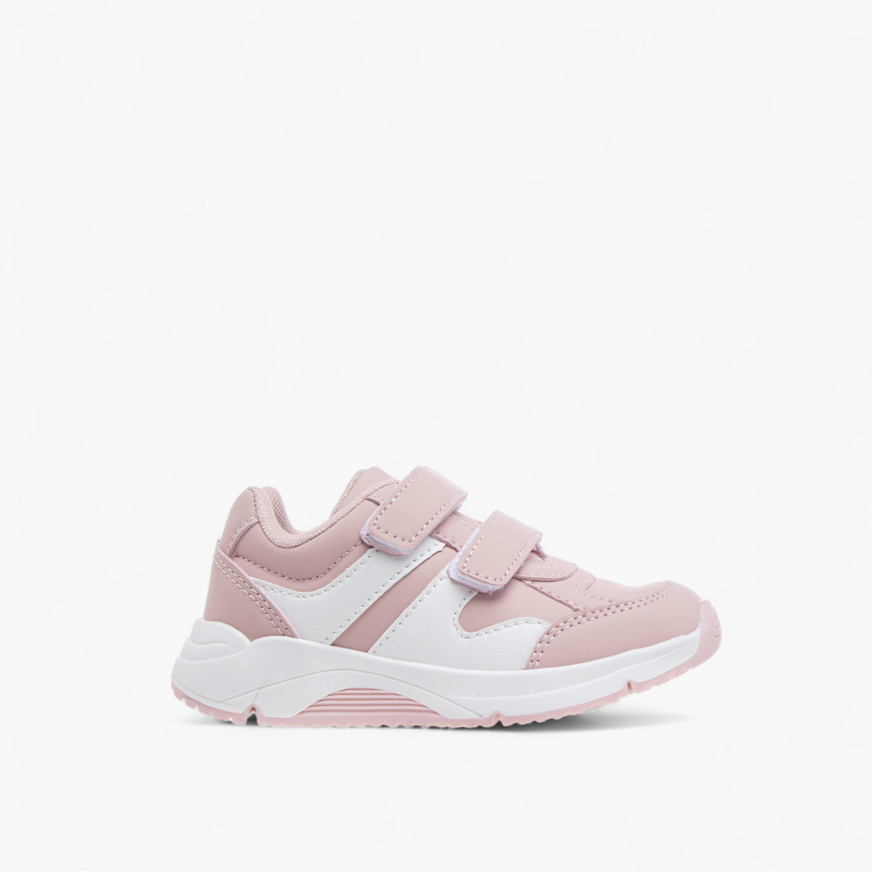 Flora Bella Panelled Sneakers with Hook and Loop Closure-girls-shoes-sneakers-image-3