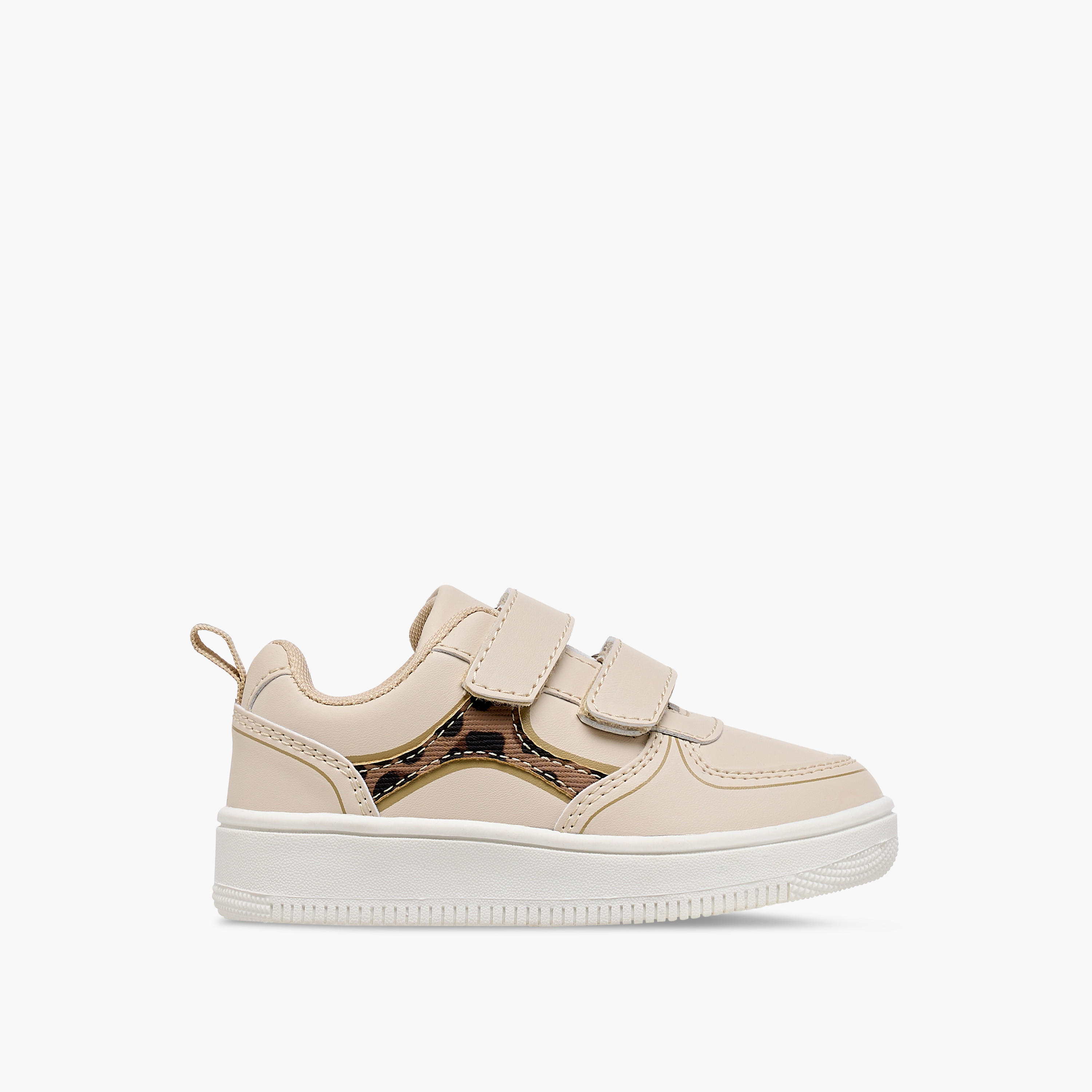Flora Bella Printed Sneakers with Hook and Loop Closure-girls-shoes-sneakers-image-3