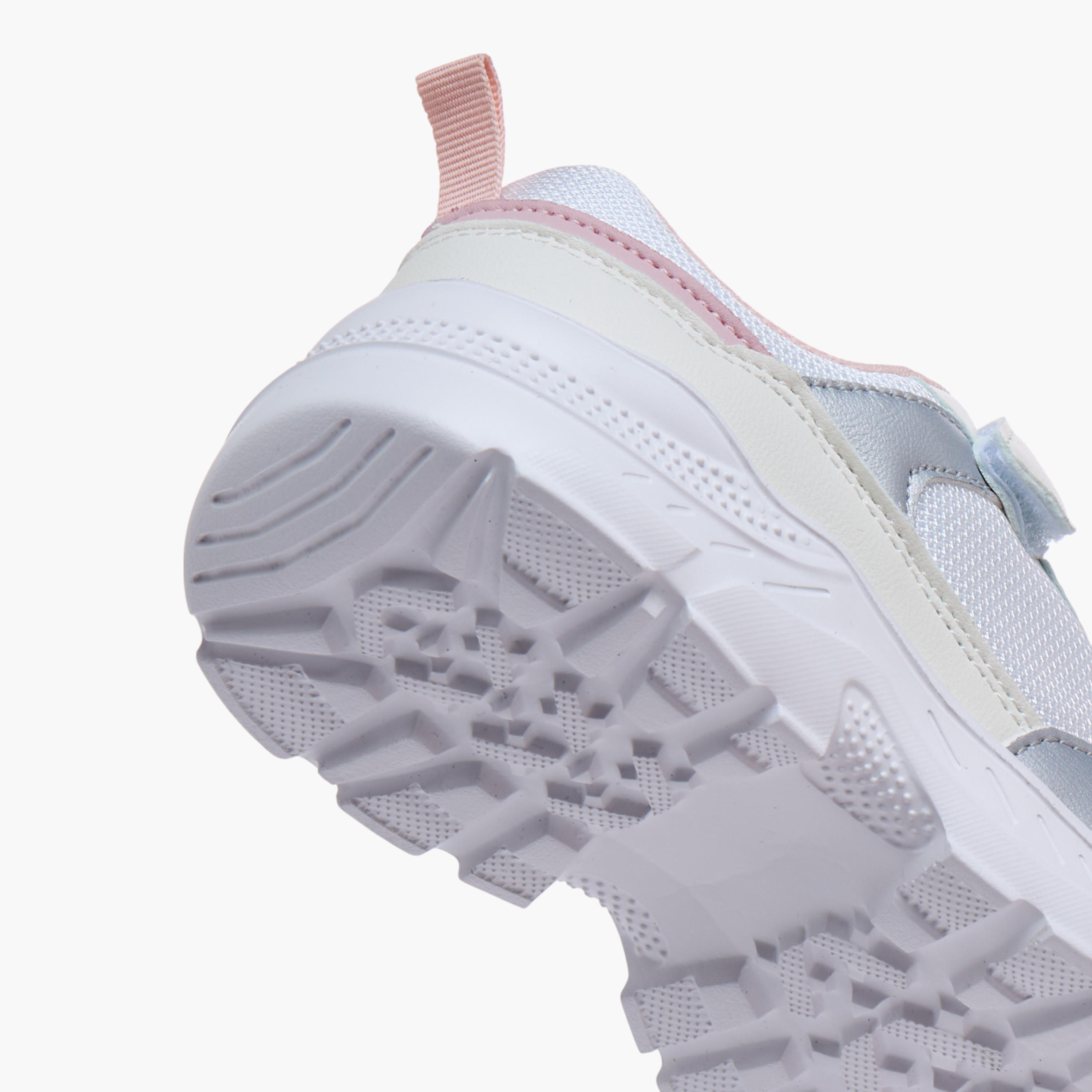 Flora Bella Panelled Sneakers with Hook and Loop Closure-girls-shoes-sneakers-image-5