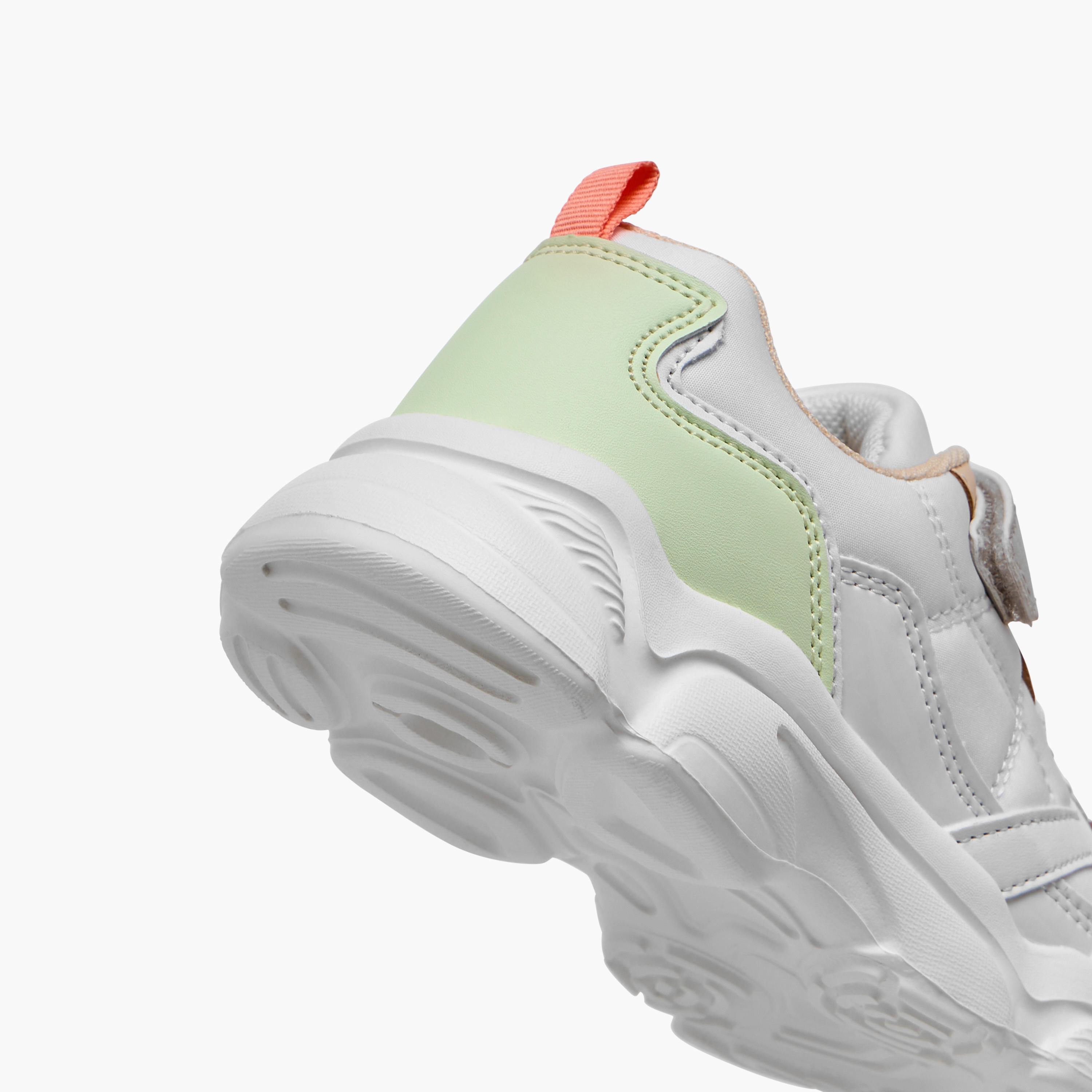 Flora Bella Colourblock Sneakers with Hook and Loop Closure-girls-shoes-sneakers-image-5