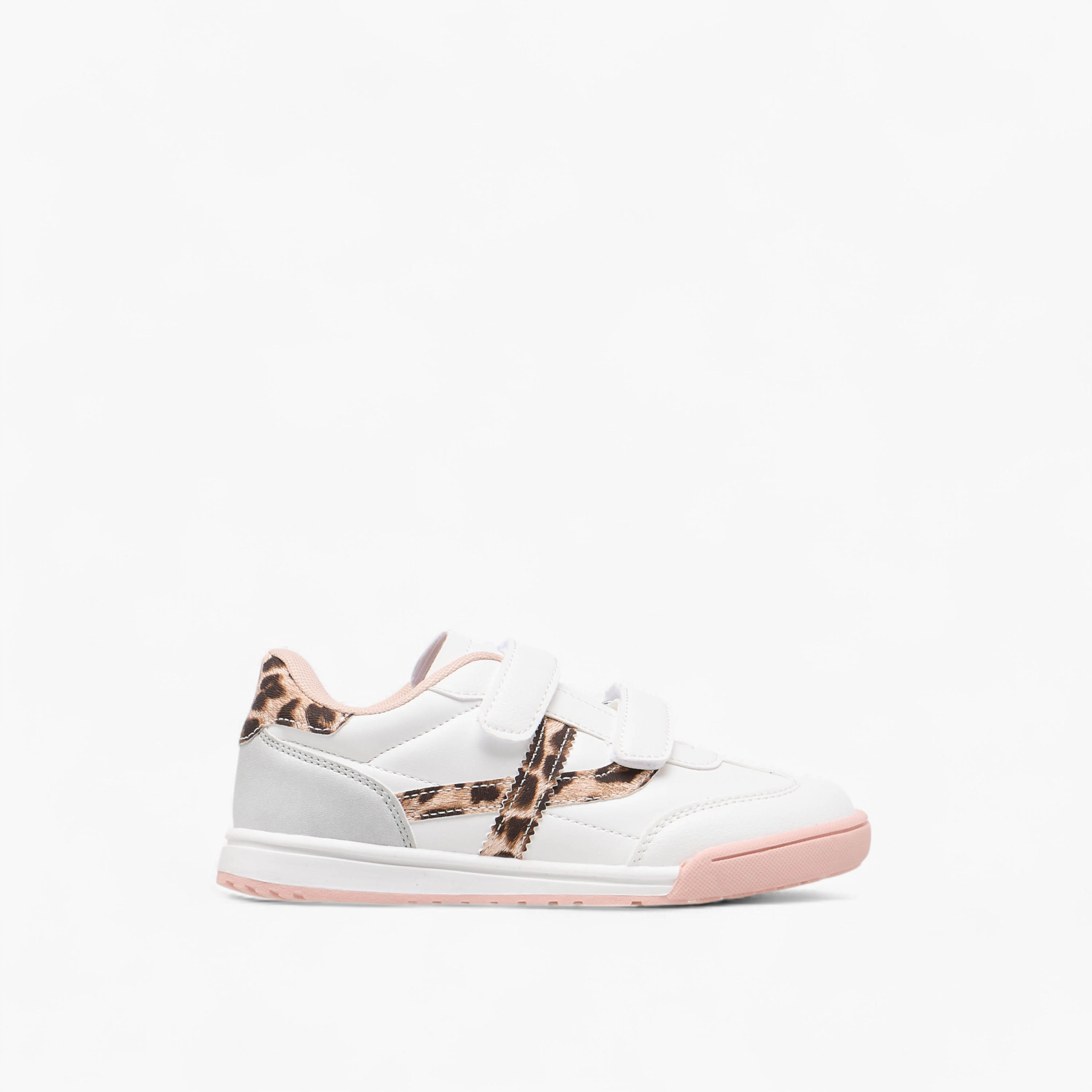 Flora Bella Animal Print Sneakers with Hook and Loop Closure-girls-shoes-sneakers-image-3