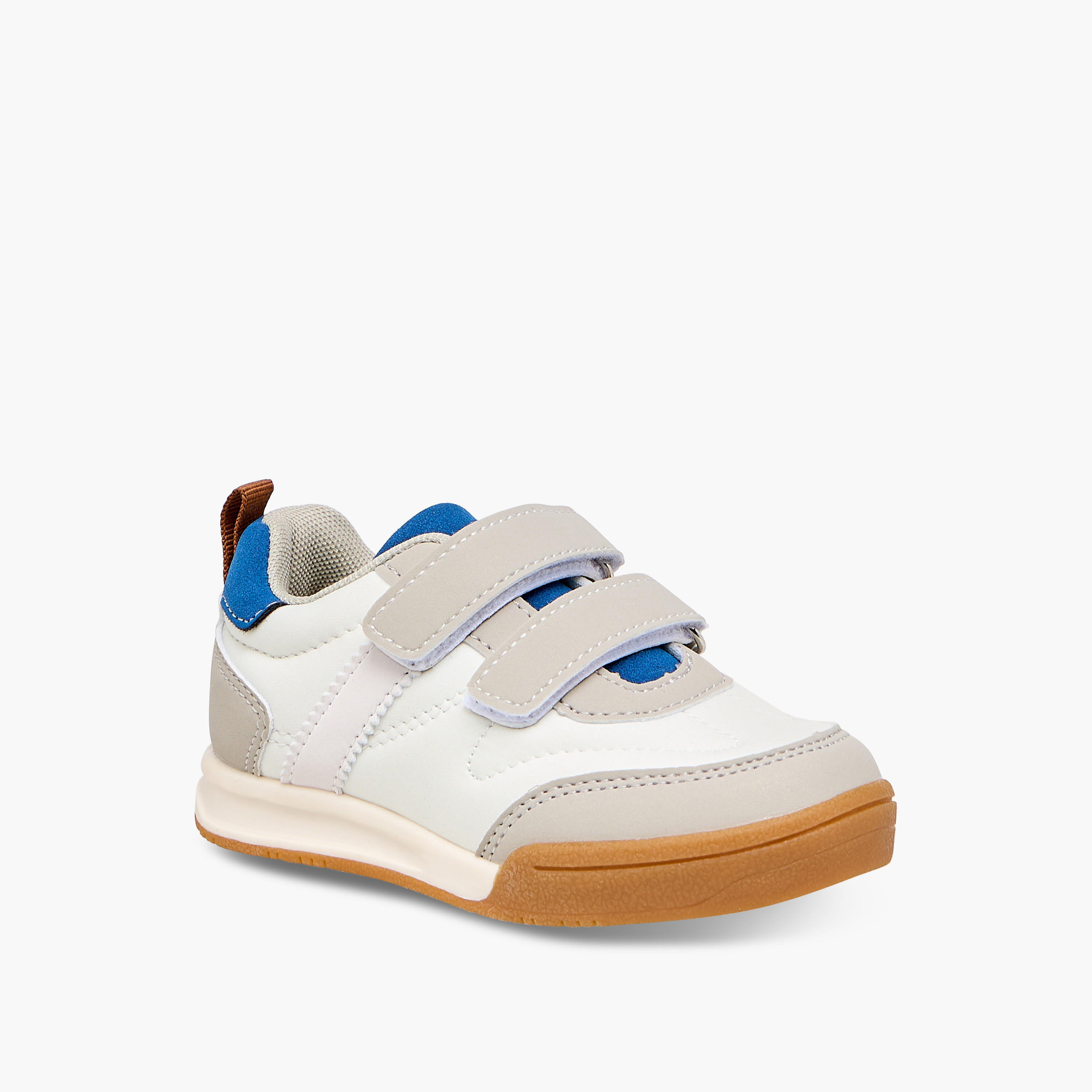 LBL by Shoexpress Panelled Sneakers with Hook and Loop Closure-boys-shoes-sneakers-image-2
