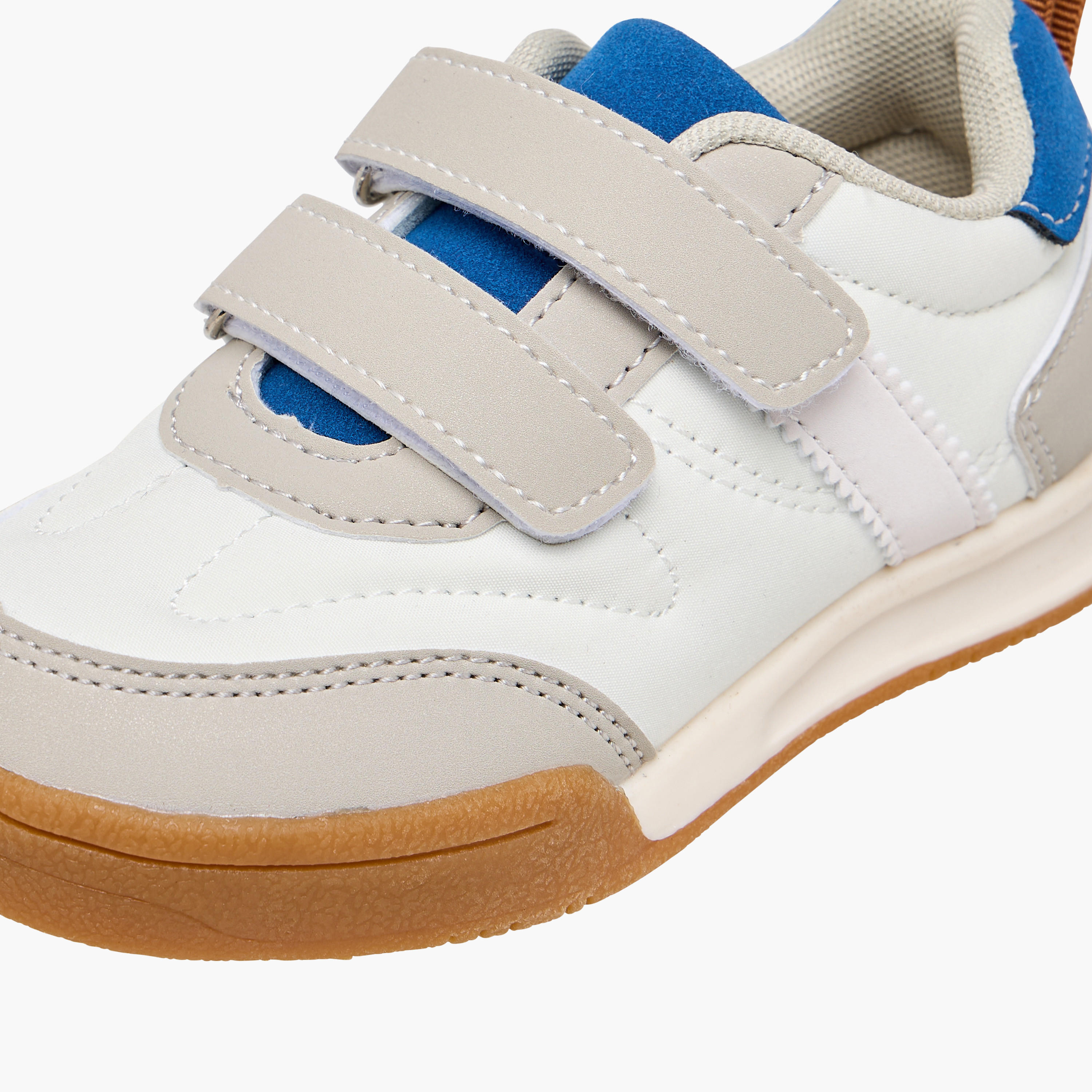 LBL by Shoexpress Panelled Sneakers with Hook and Loop Closure-boys-shoes-sneakers-image-4