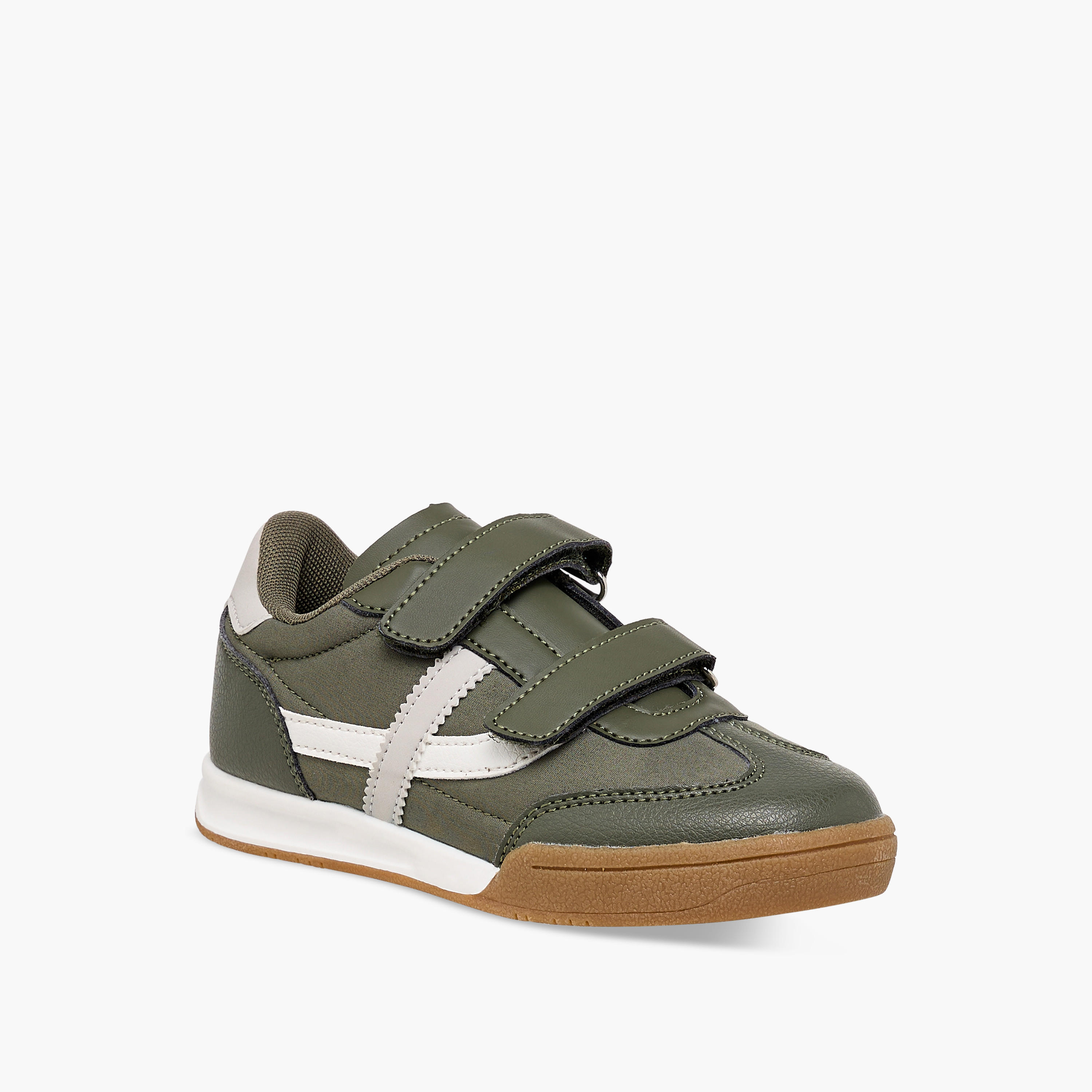 LBL by Shoexpress Panelled Sneakers with Hook and Loop Closure-boys-shoes-sneakers-image-2