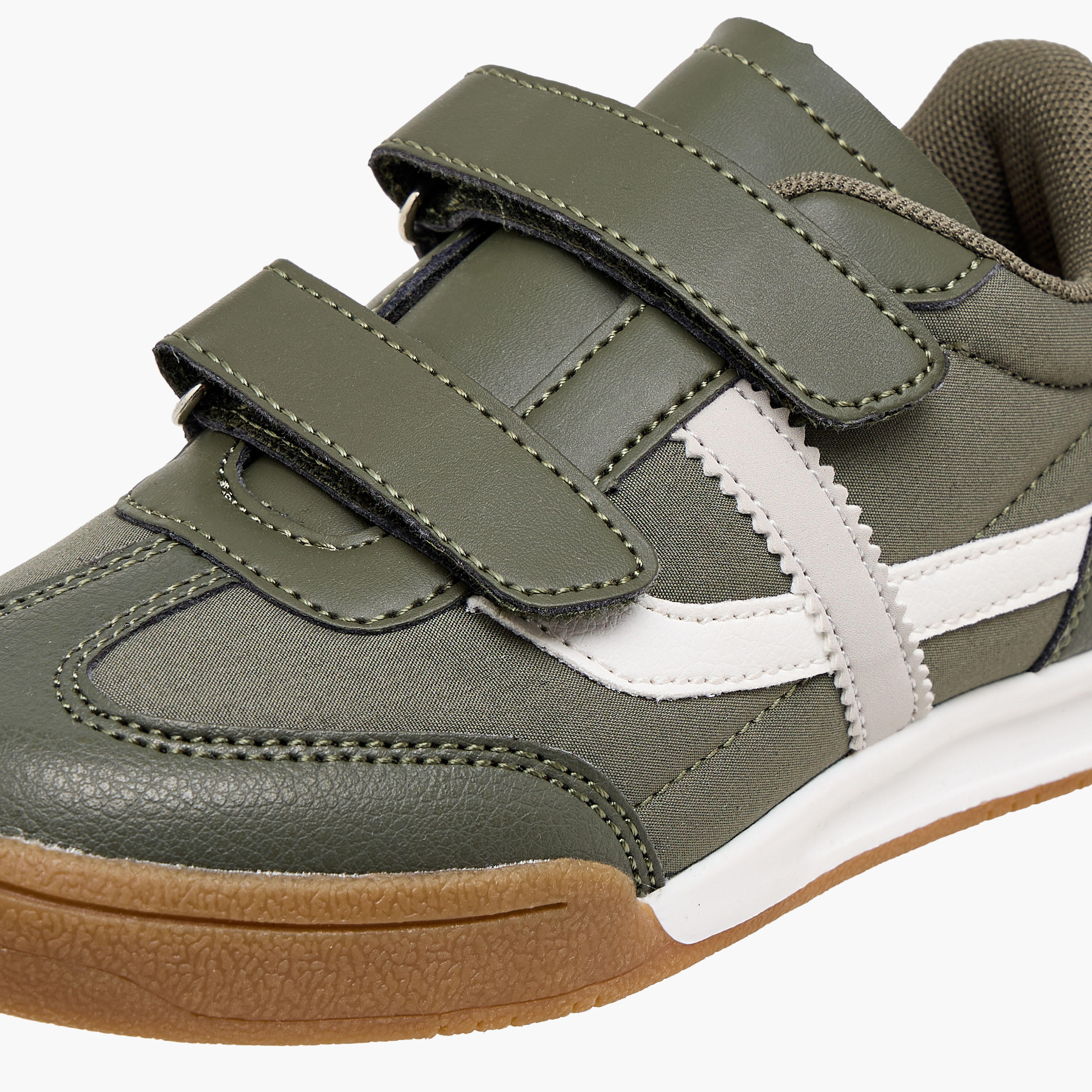 LBL by Shoexpress Panelled Sneakers with Hook and Loop Closure-boys-shoes-sneakers-image-4