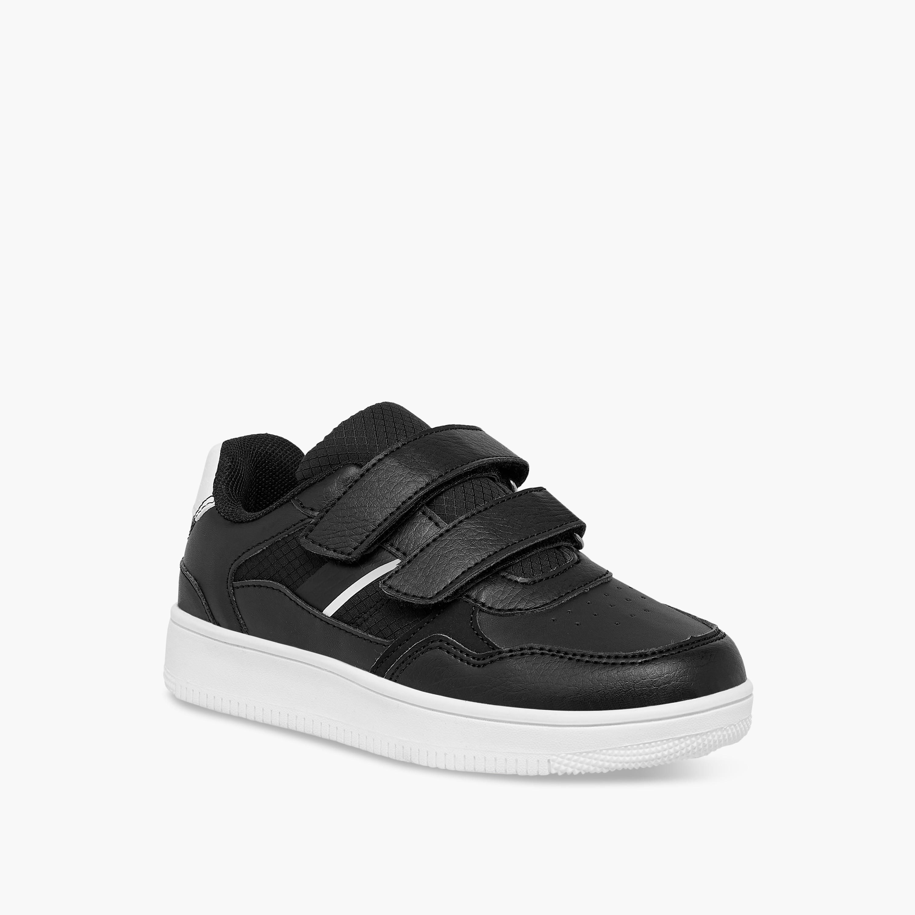 LBL by Shoexpress Panelled Sneakers with Hook and Loop Closure-boys-shoes-sneakers-image-2