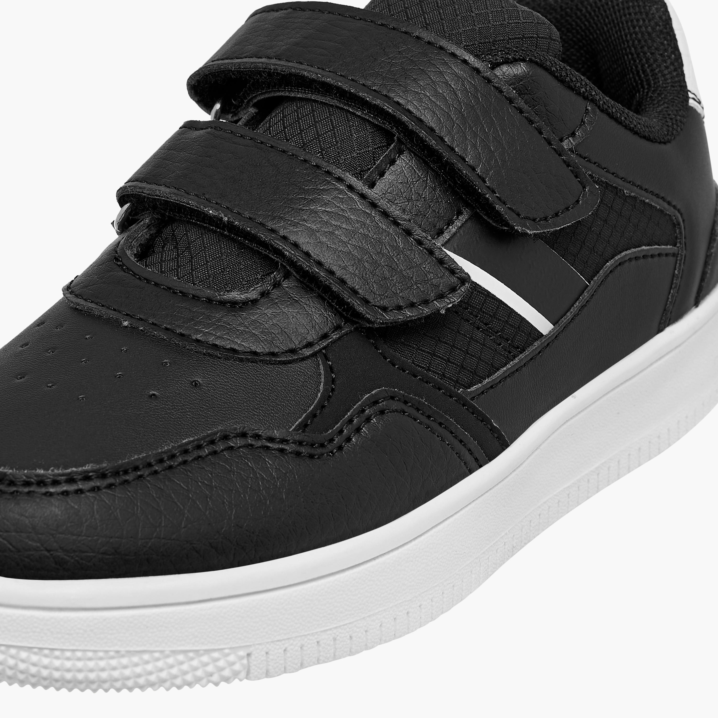 LBL by Shoexpress Panelled Sneakers with Hook and Loop Closure-boys-shoes-sneakers-image-4