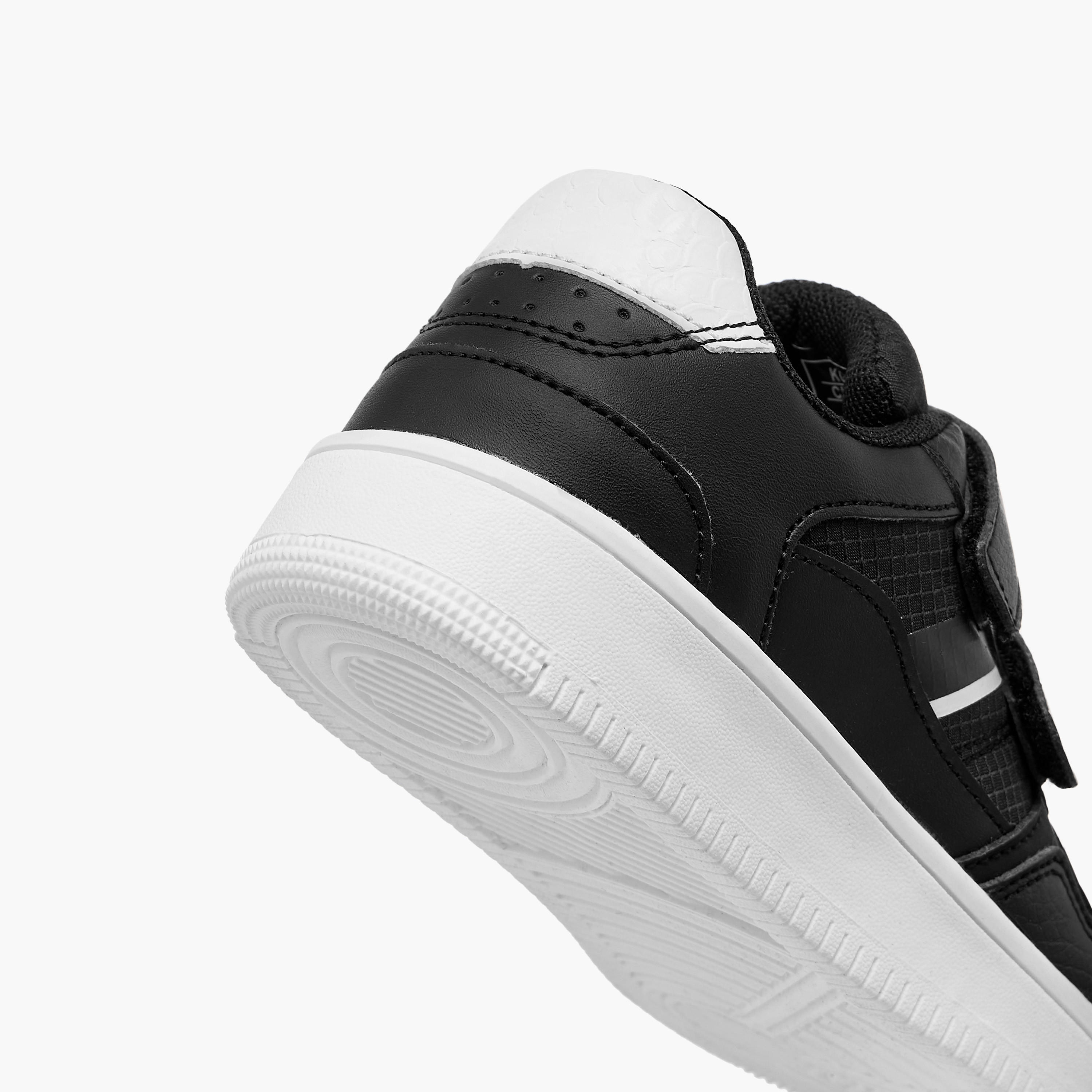 LBL by Shoexpress Panelled Sneakers with Hook and Loop Closure-boys-shoes-sneakers-image-5