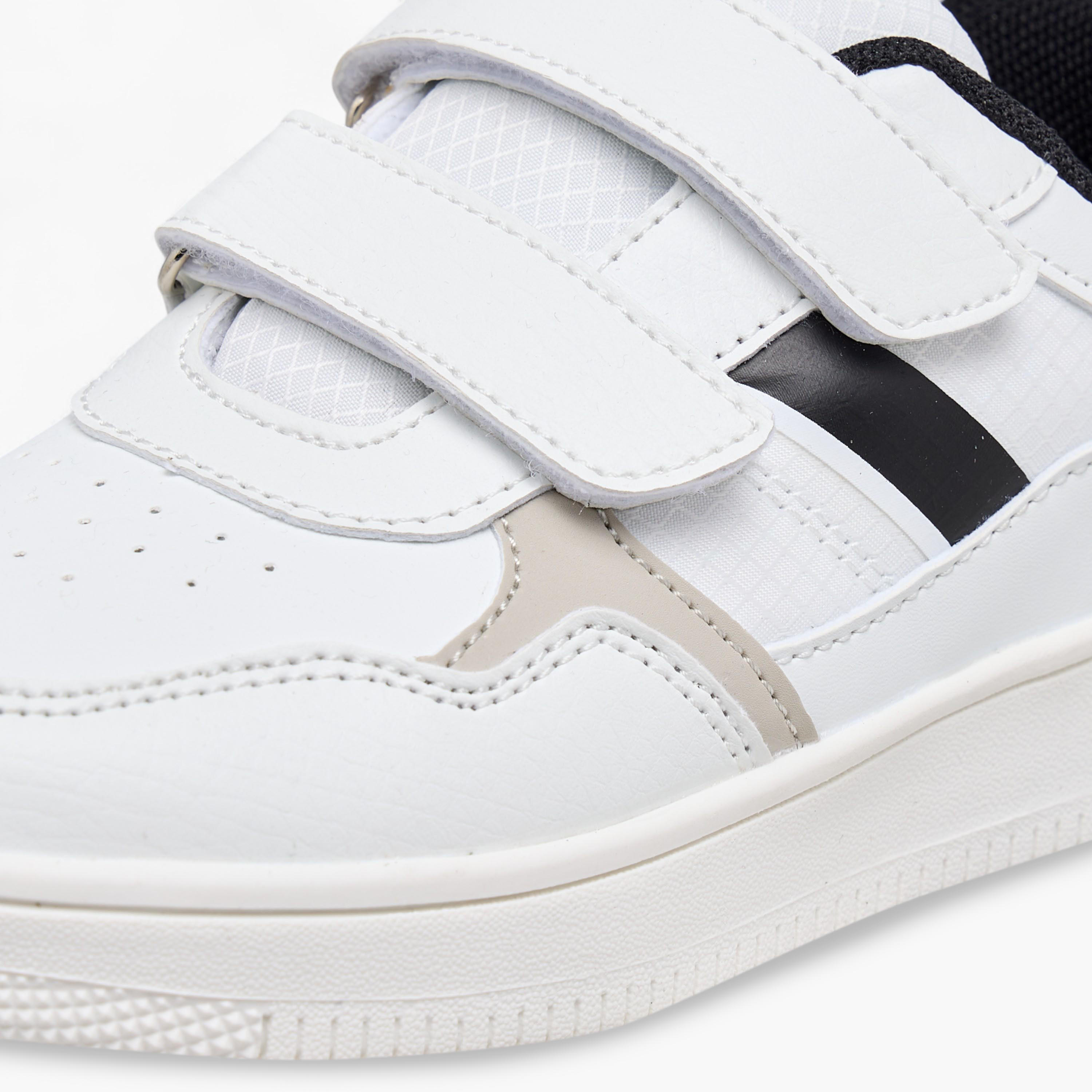 LBL by Shoexpress Panelled Sneakers with Hook and Loop Closure-boys-shoes-sneakers-image-4