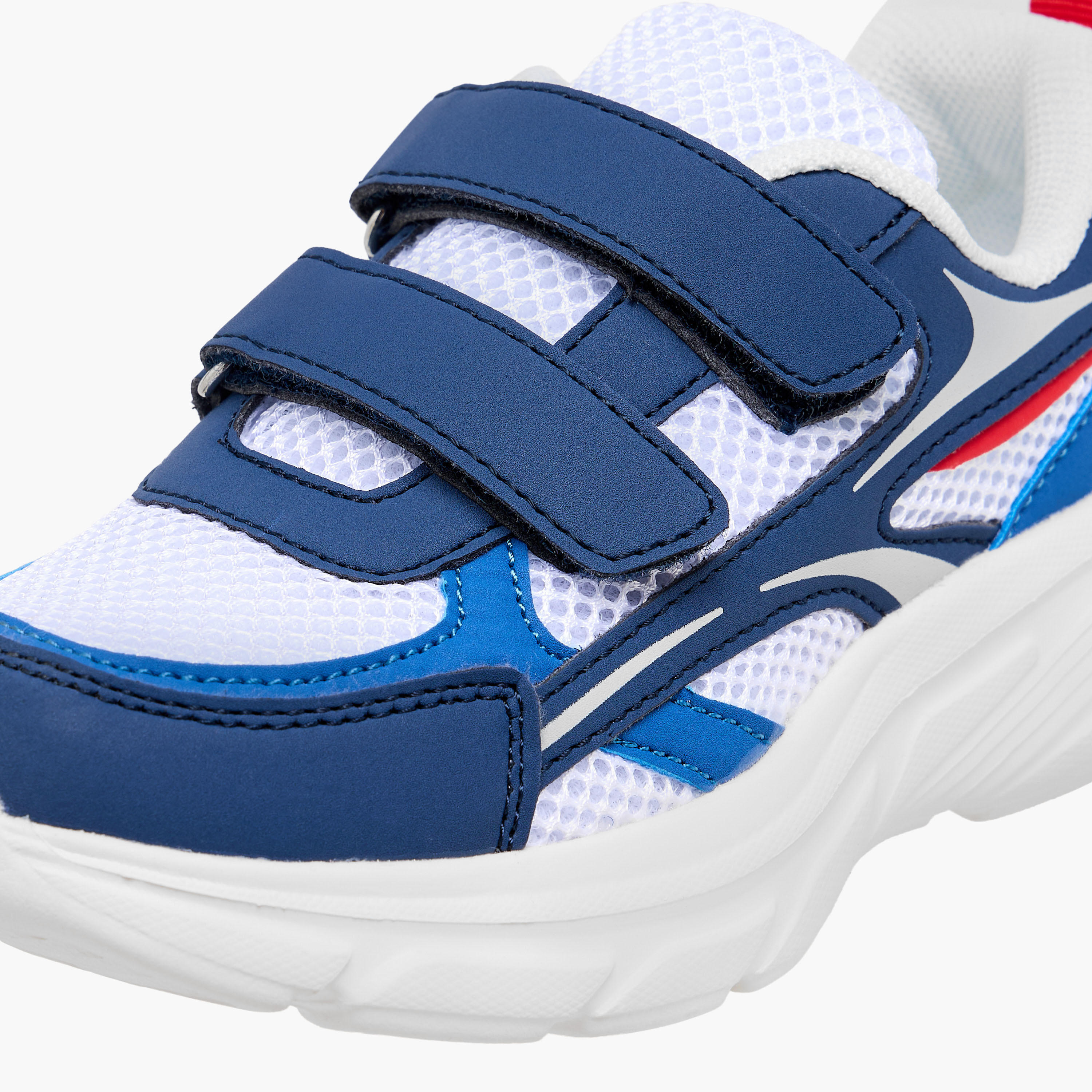 LBL by Shoexpress Panelled Sneakers with Hook and Loop Closure-boys-shoes-sneakers-image-4