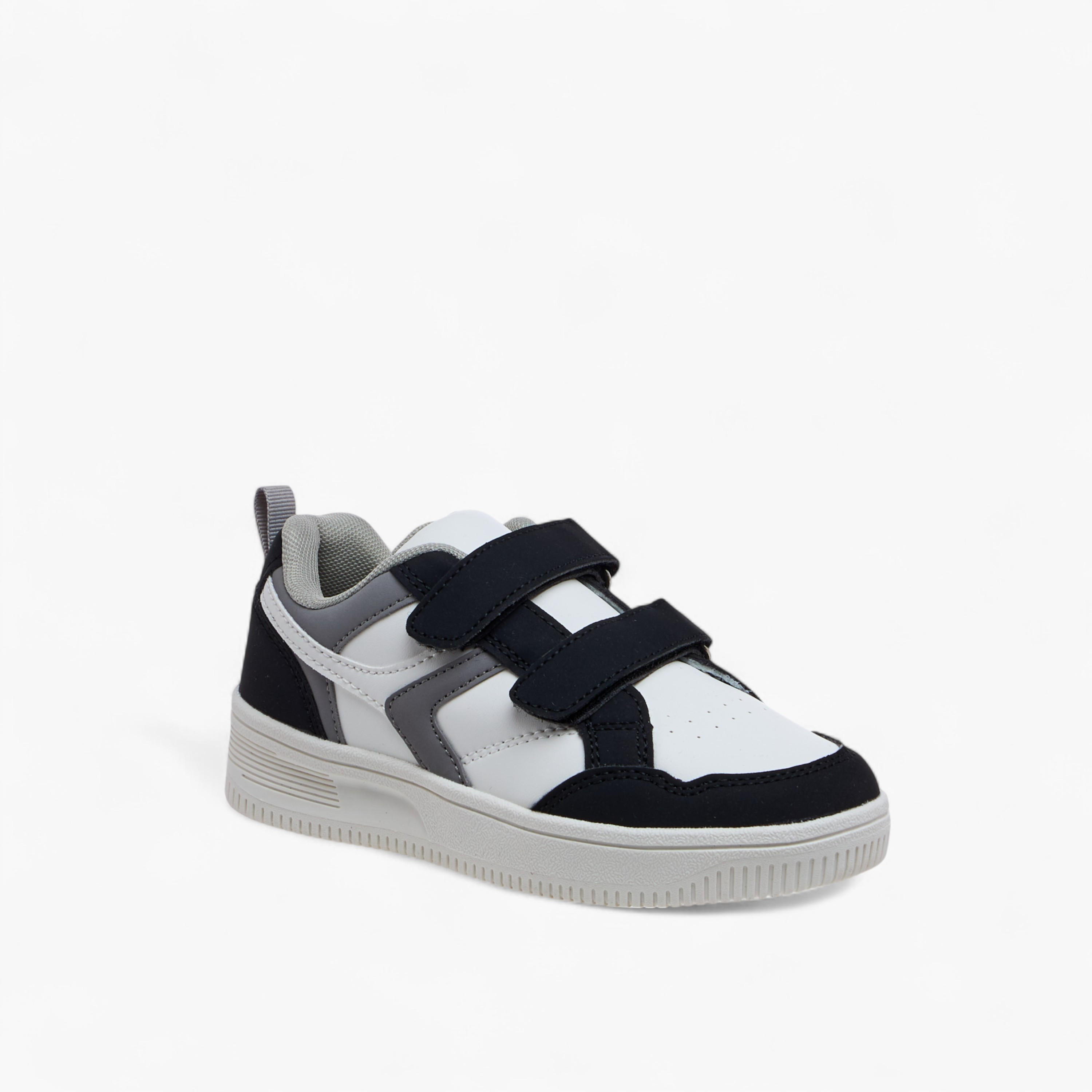LBL by Shoexpress Panelled Sneakers with Hook and Loop Closure-boys-shoes-sneakers-image-2