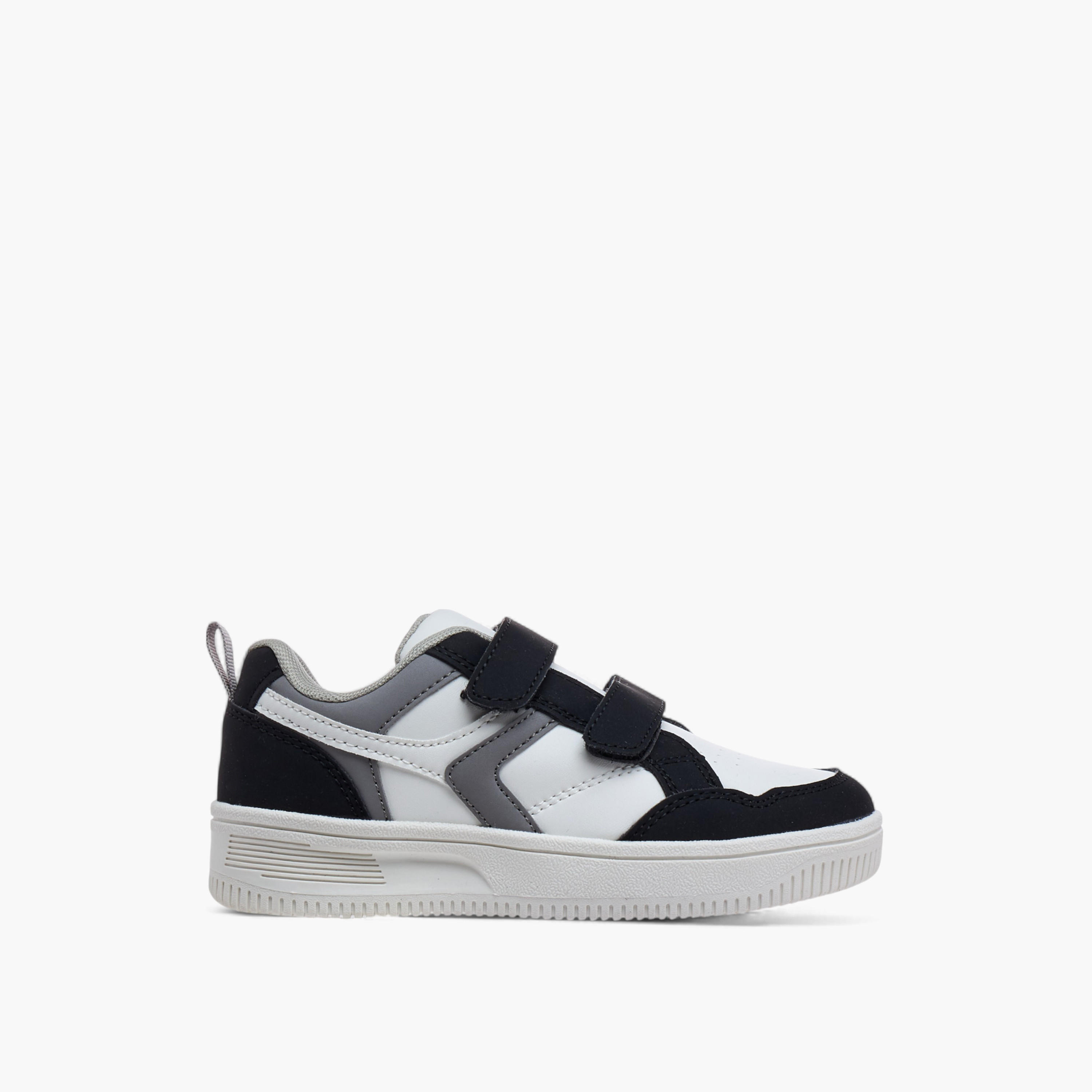 LBL by Shoexpress Panelled Sneakers with Hook and Loop Closure-boys-shoes-sneakers-image-3