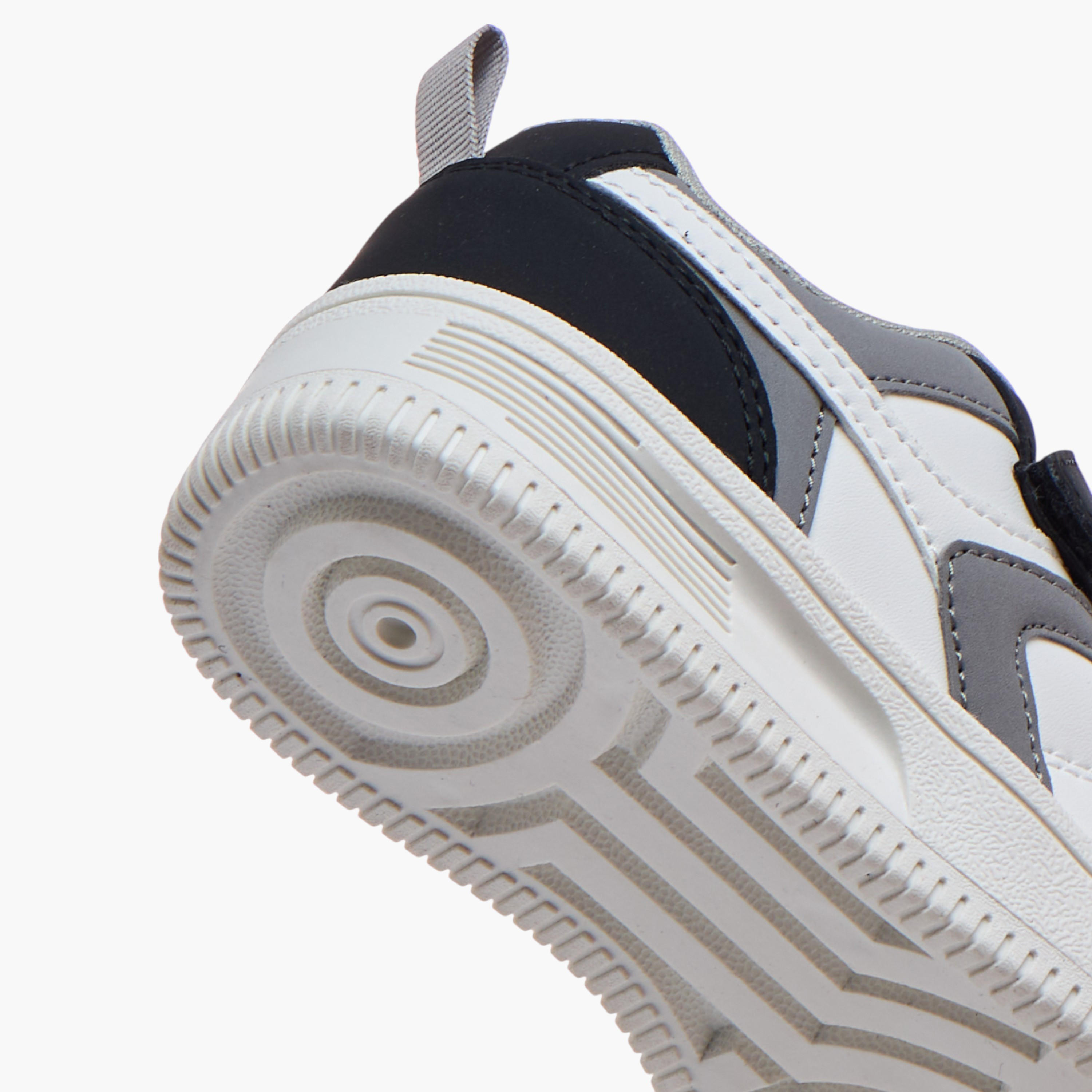 LBL by Shoexpress Panelled Sneakers with Hook and Loop Closure-boys-shoes-sneakers-image-5