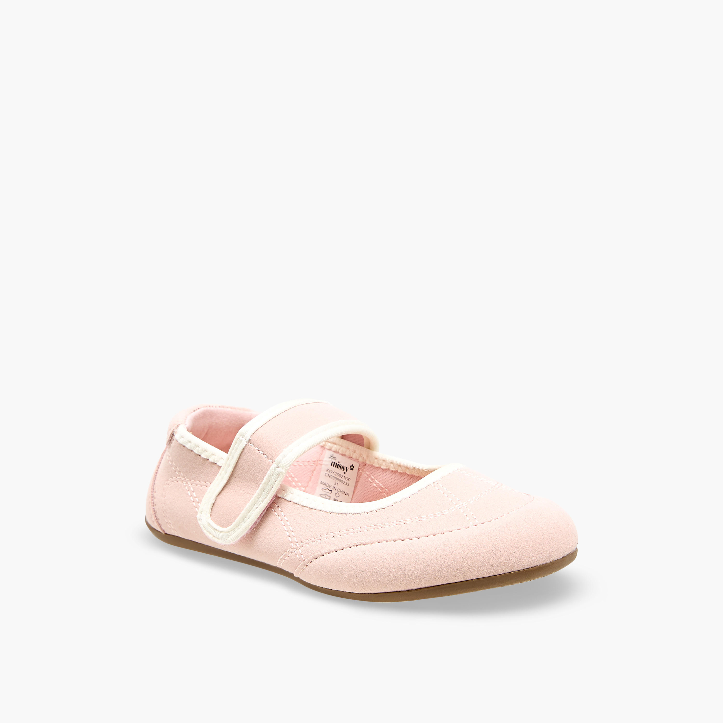 حذاء ماري جين بشريط إغلاق لاصق للبنات من ليتل ميسي-girls-shoes-maryjanes-image-2