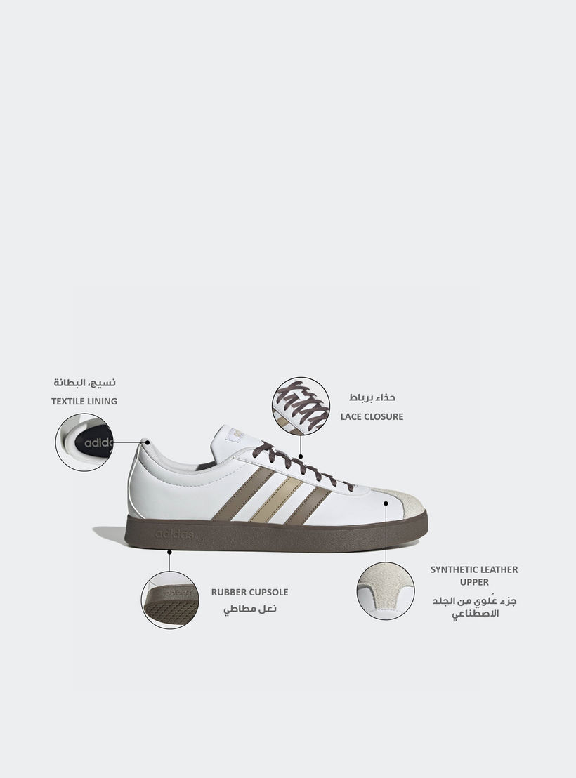 Adidas Men VL Court Base Lace-Up Ankle Sneakers-men-shoes-sneakers-image-2