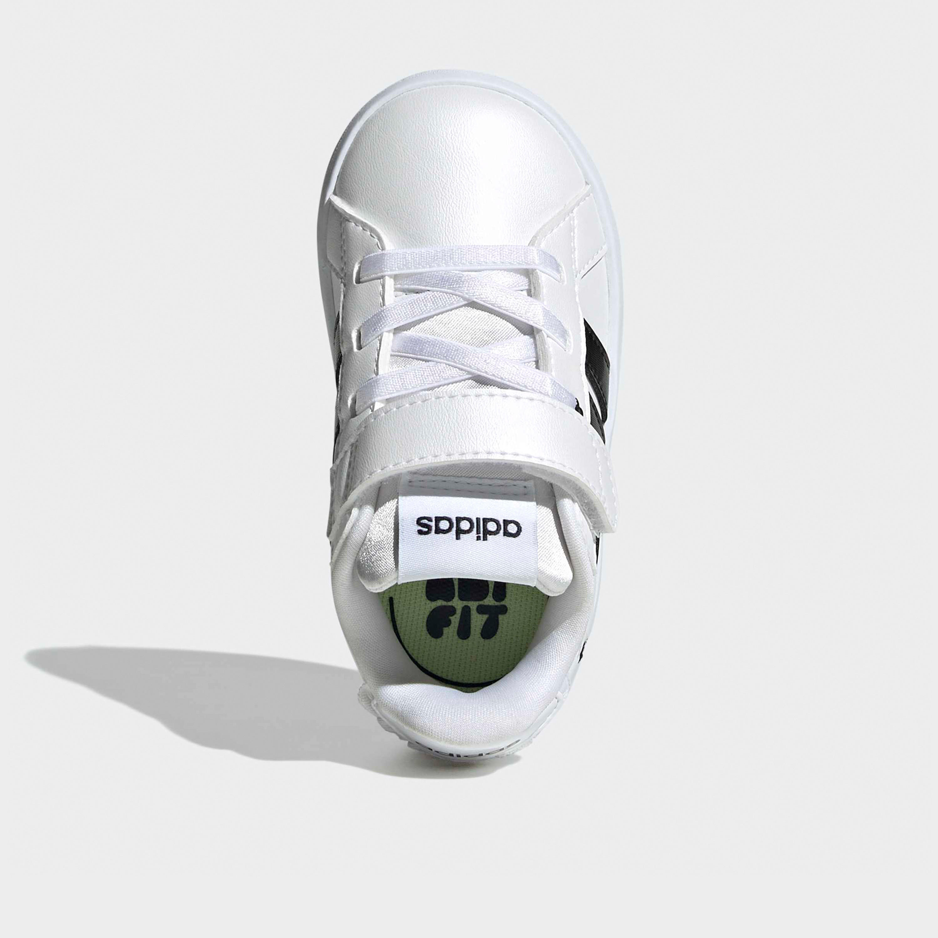 Adidas Girls Grand Court 3.0 EL Hook & Loop Ankle Sneakers-baby-girls-shoes-closedshoes-image-3