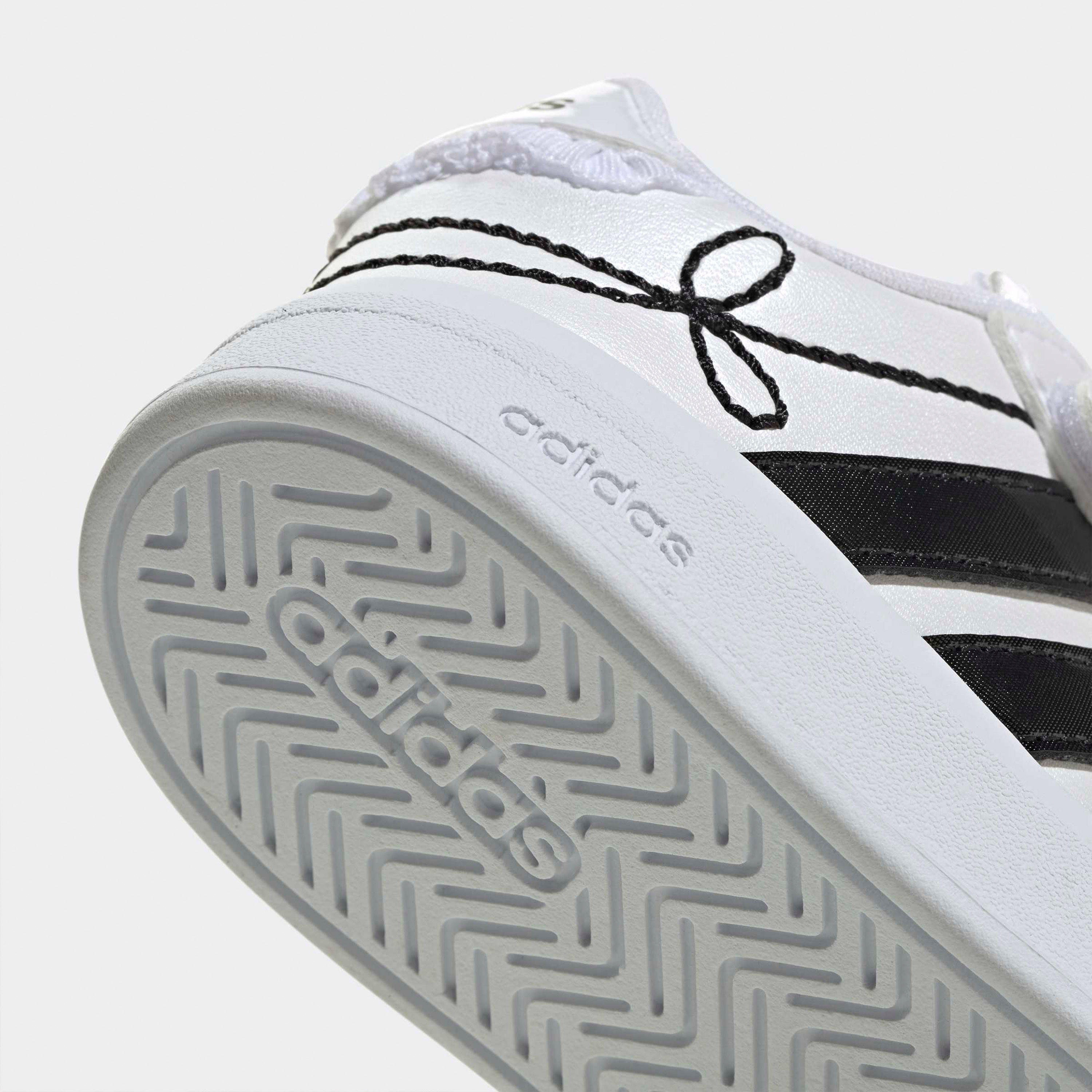 Adidas Girls Grand Court 3.0 EL Hook & Loop Ankle Sneakers-baby-girls-shoes-closedshoes-image-5