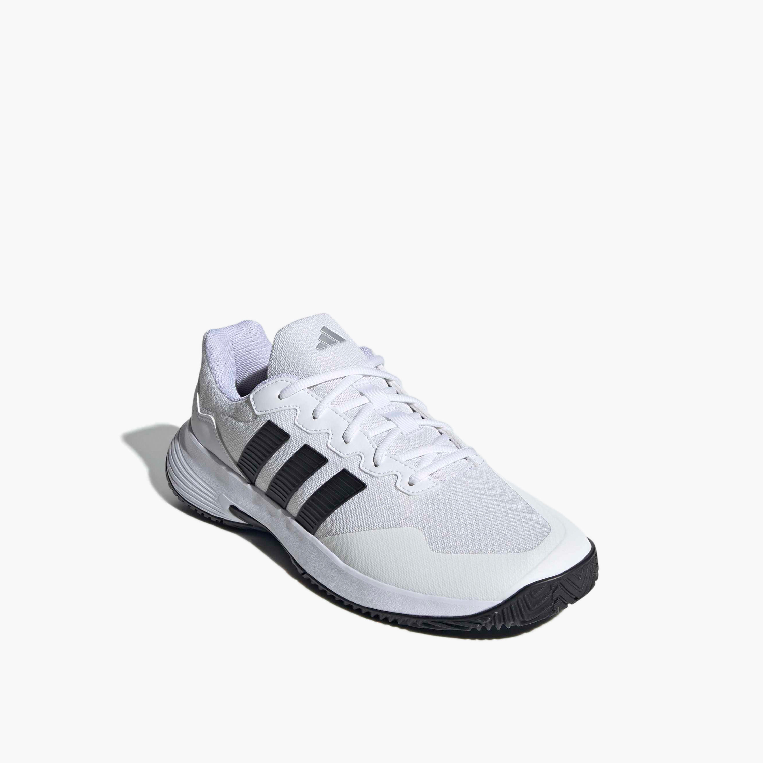 Adidas Men Gamecourt Lace-Up Tennis Shoes-sports-men-shoes-image-1